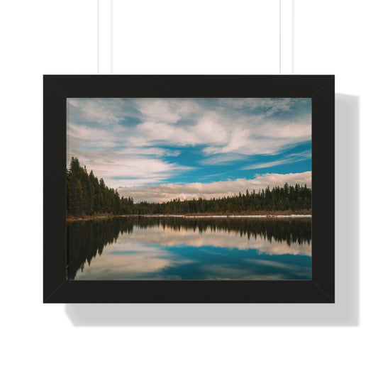 Oregon - Stump Lake - Framed Horizontal Poster
