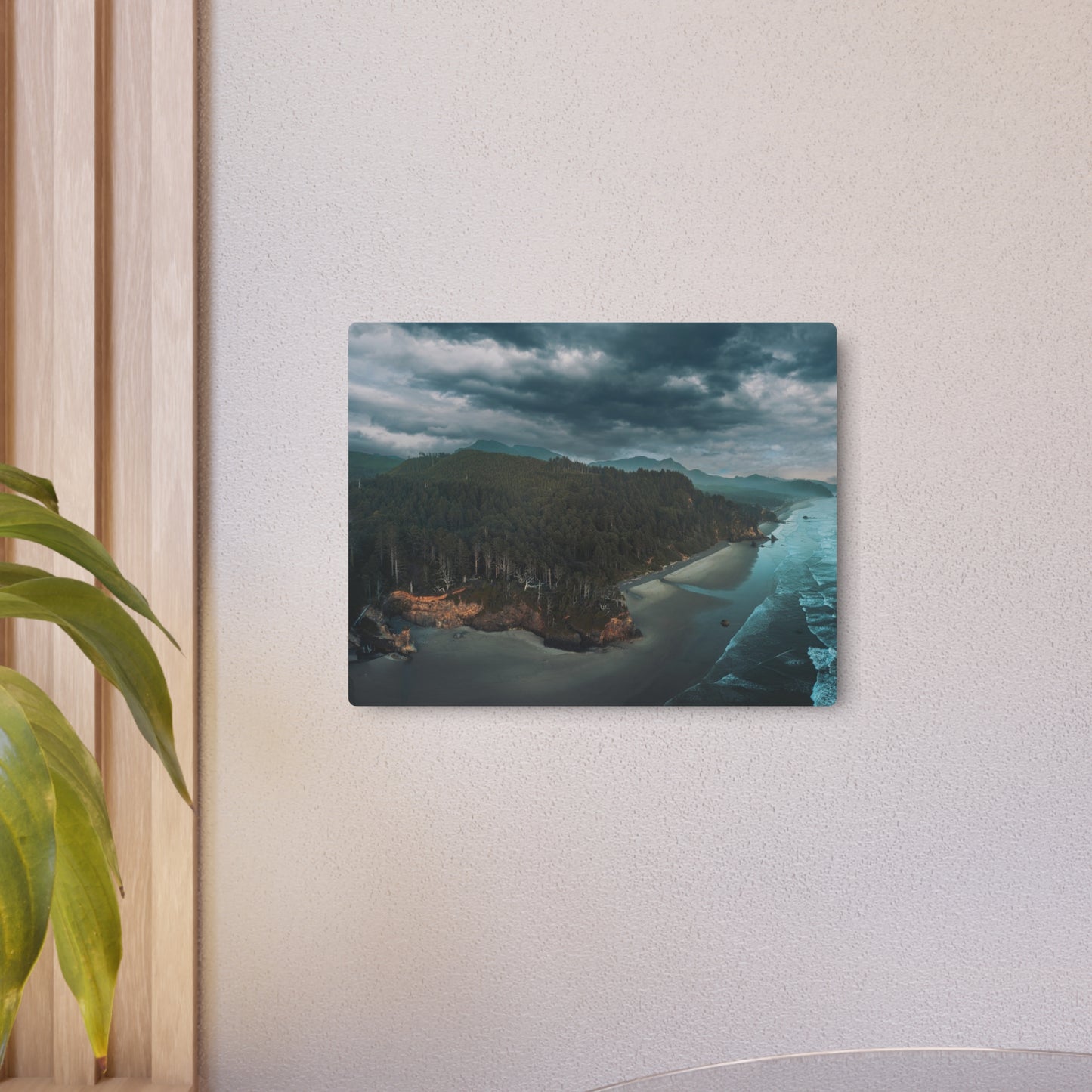 Oregon - Hug Point Sky View - Metal Art Sign