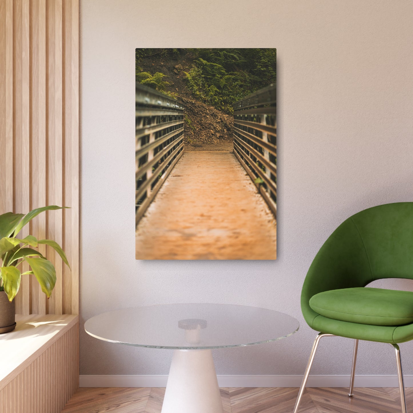 Oregon - Upper Latourell Falls Bridge  - Metal Art Sign