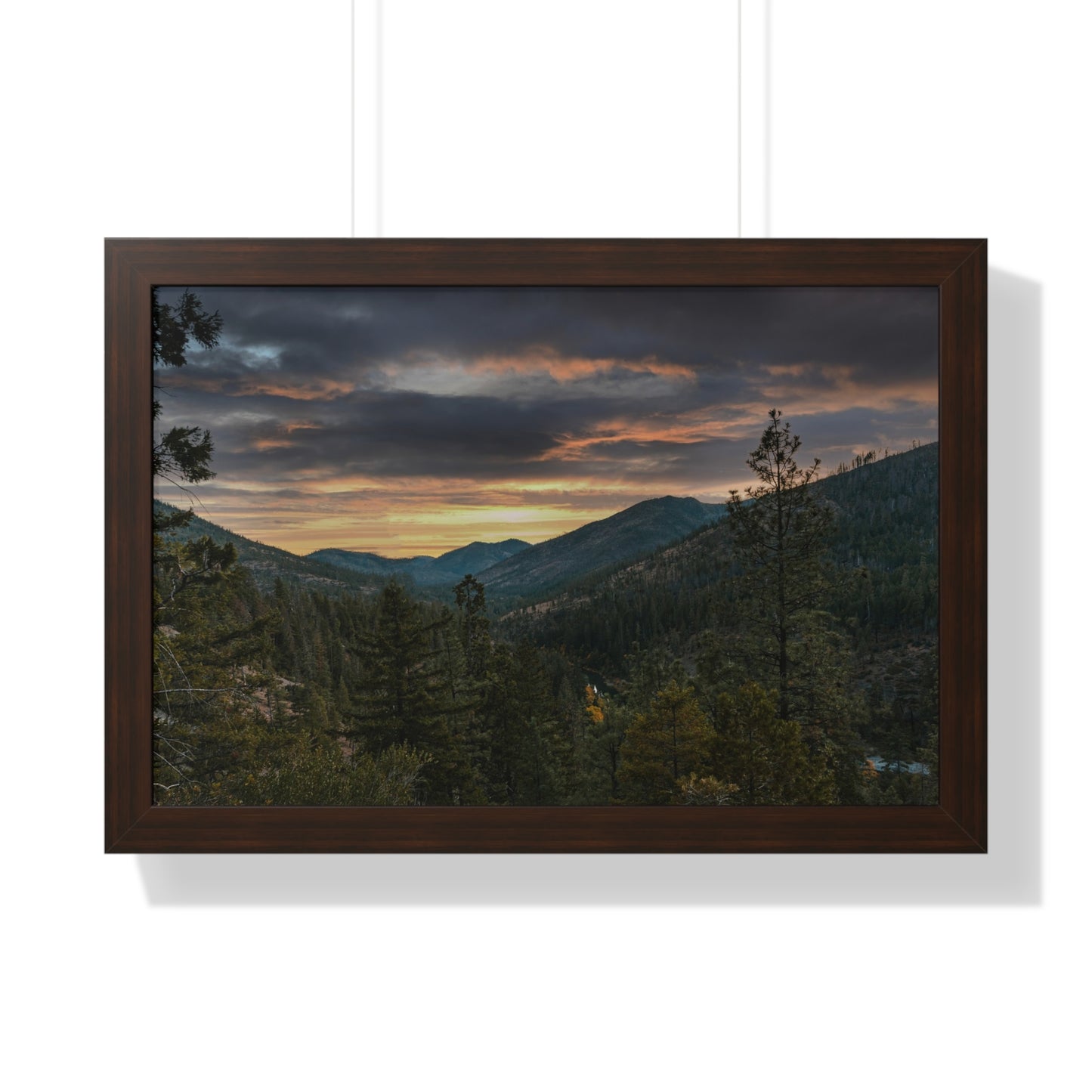 Oregon - Illinois River  - Framed Horizontal Poster