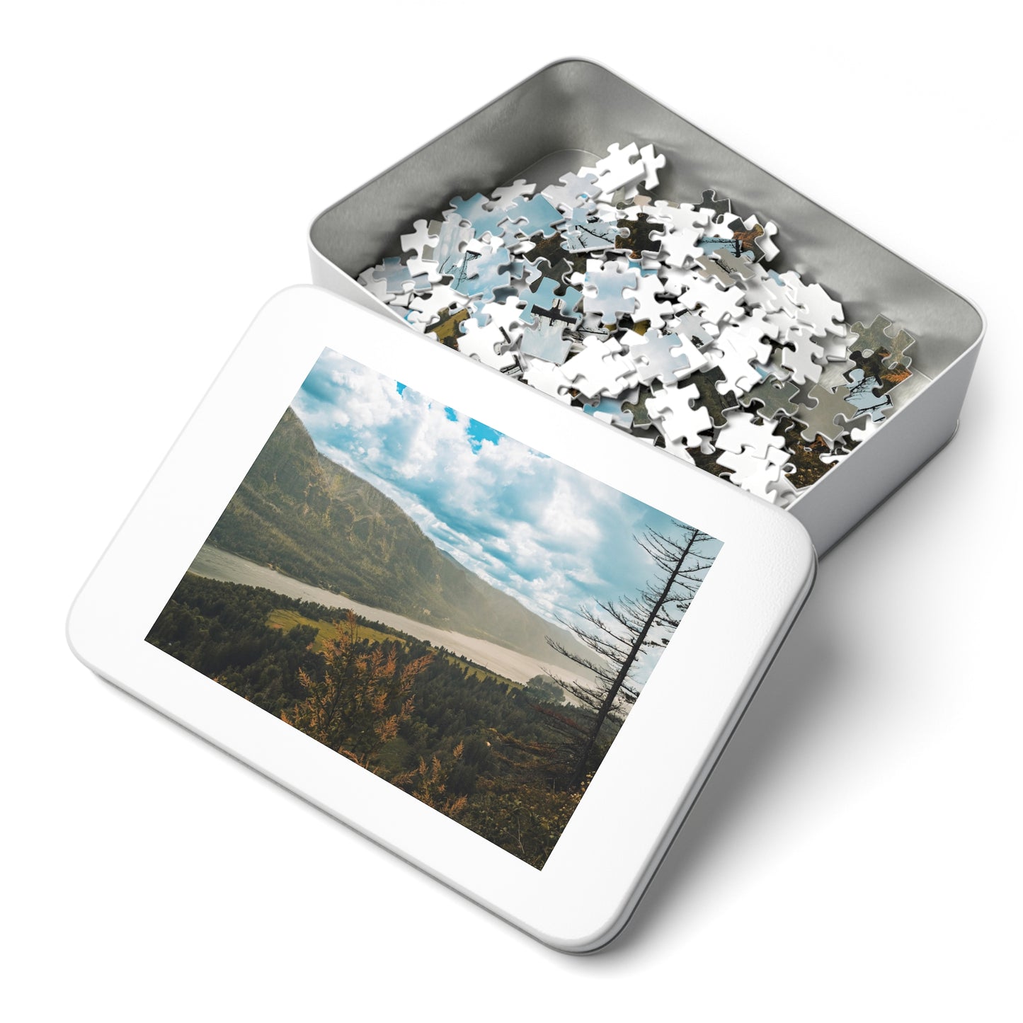 Washington - Beacon Rock Overlook - Jigsaw Puzzle (30, 110, 252, 500,1000-Piece)