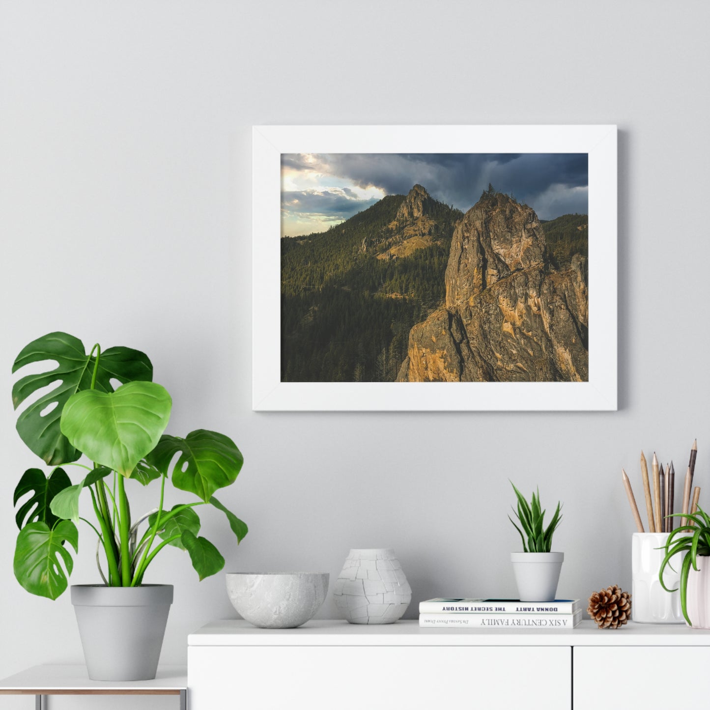 Oregon - Eagle Rock - Framed Horizontal Poster