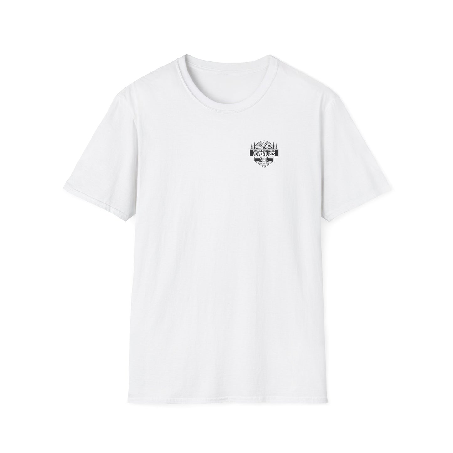 Unisex Softstyle T-Shirt - "Pacific Northwest Adventures" Outdoor Graphic Tee