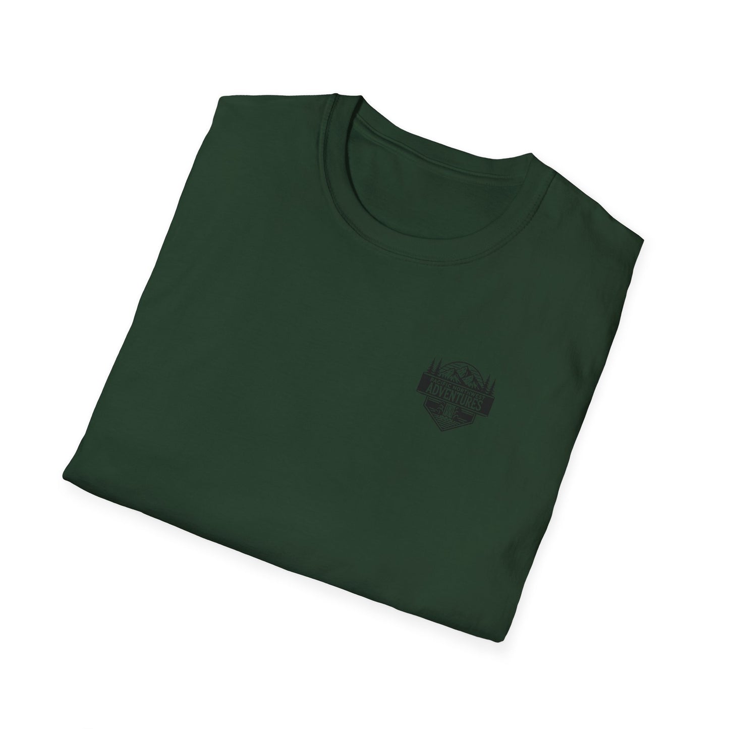 Unisex Softstyle T-Shirt - "Pacific Northwest Adventures" Outdoor Graphic Tee