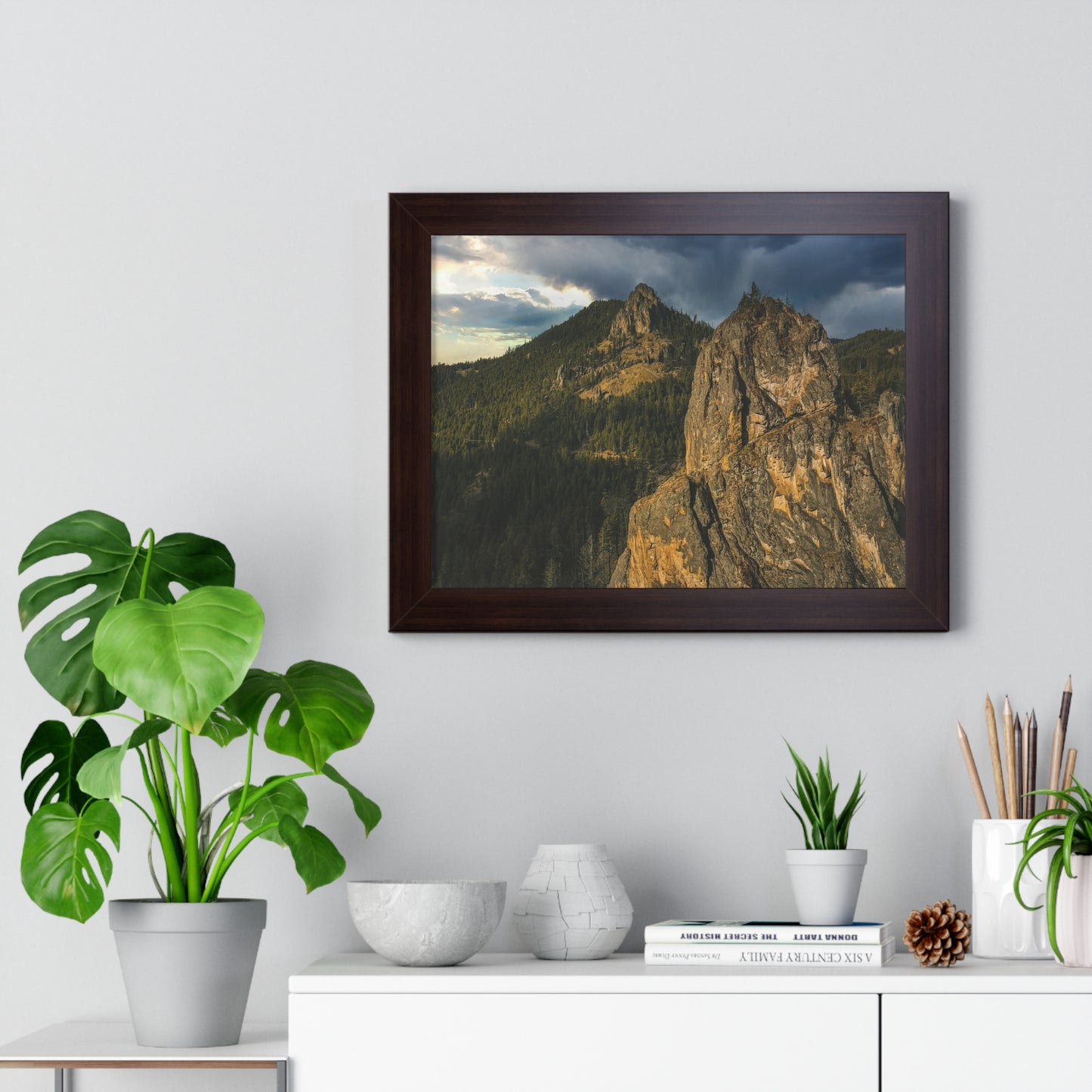 Oregon - Eagle Rock - Framed Horizontal Poster