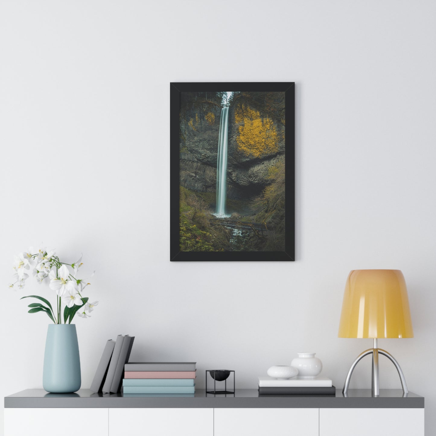 Oregon - Latourell Falls - Framed Vertical Poster