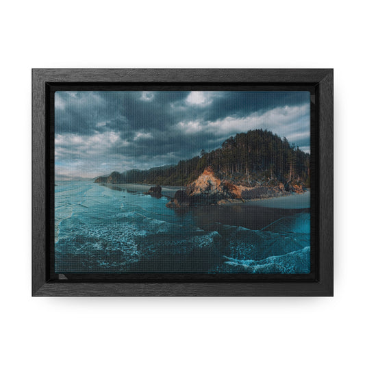 Oregon - Hug Point View  - Gallery Canvas Wraps, Horizontal Frame