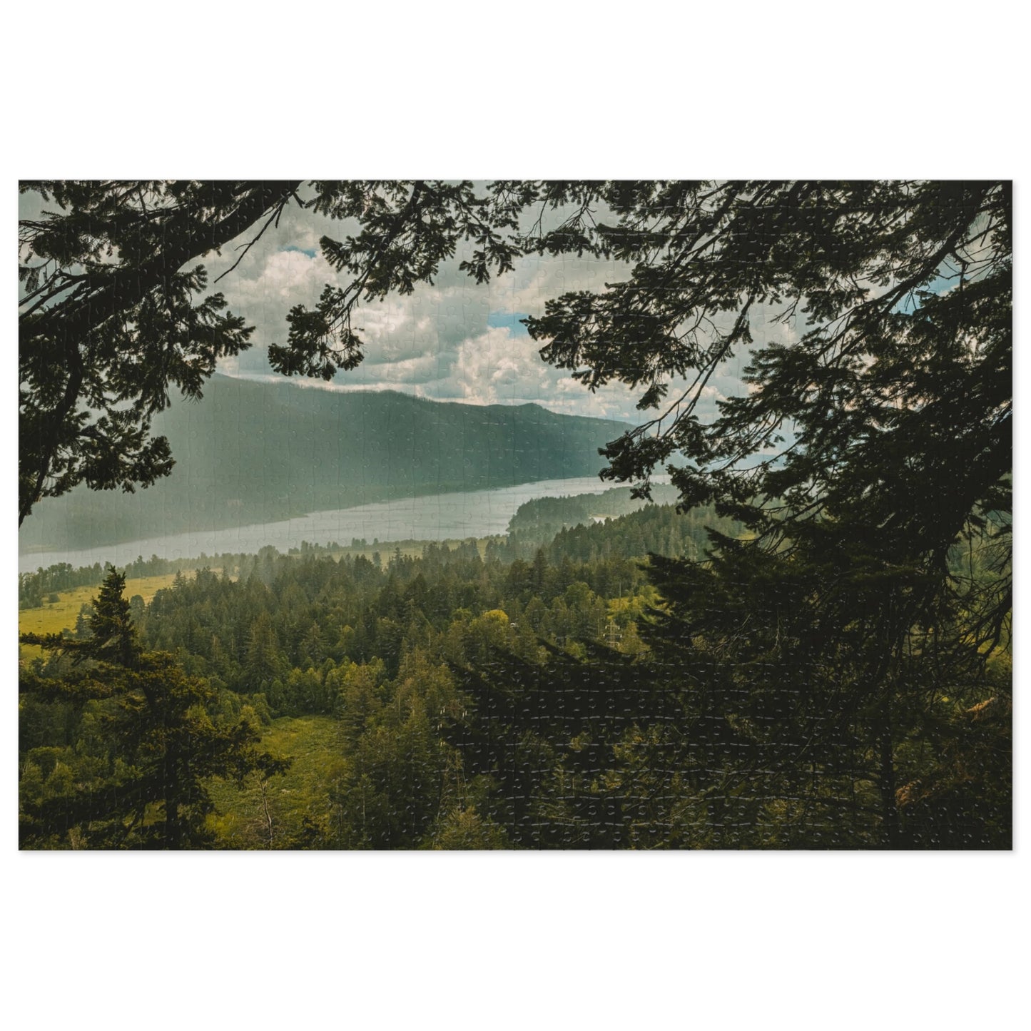 Washington - The Gorge Peak Through - Jigsaw Puzzle (30, 110, 252, 500,1000-Piece)