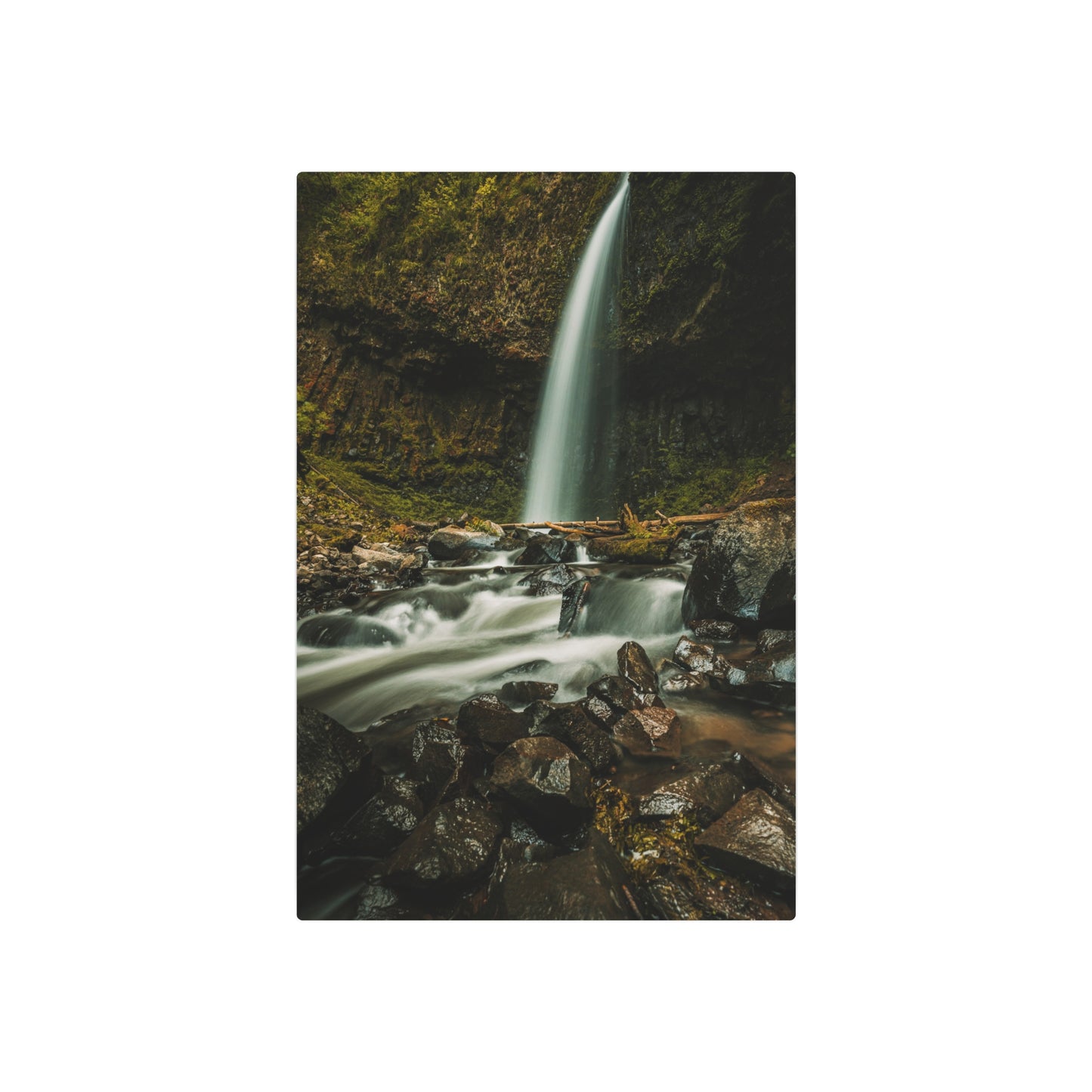 Oregon - Upper Latourell Falls - Metal Art Sign