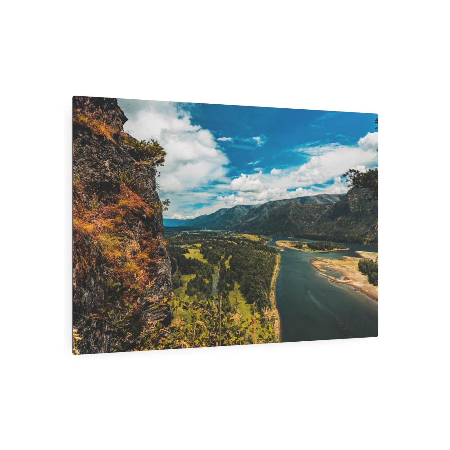 Washington - Beacon Rock - Metal Art Sign