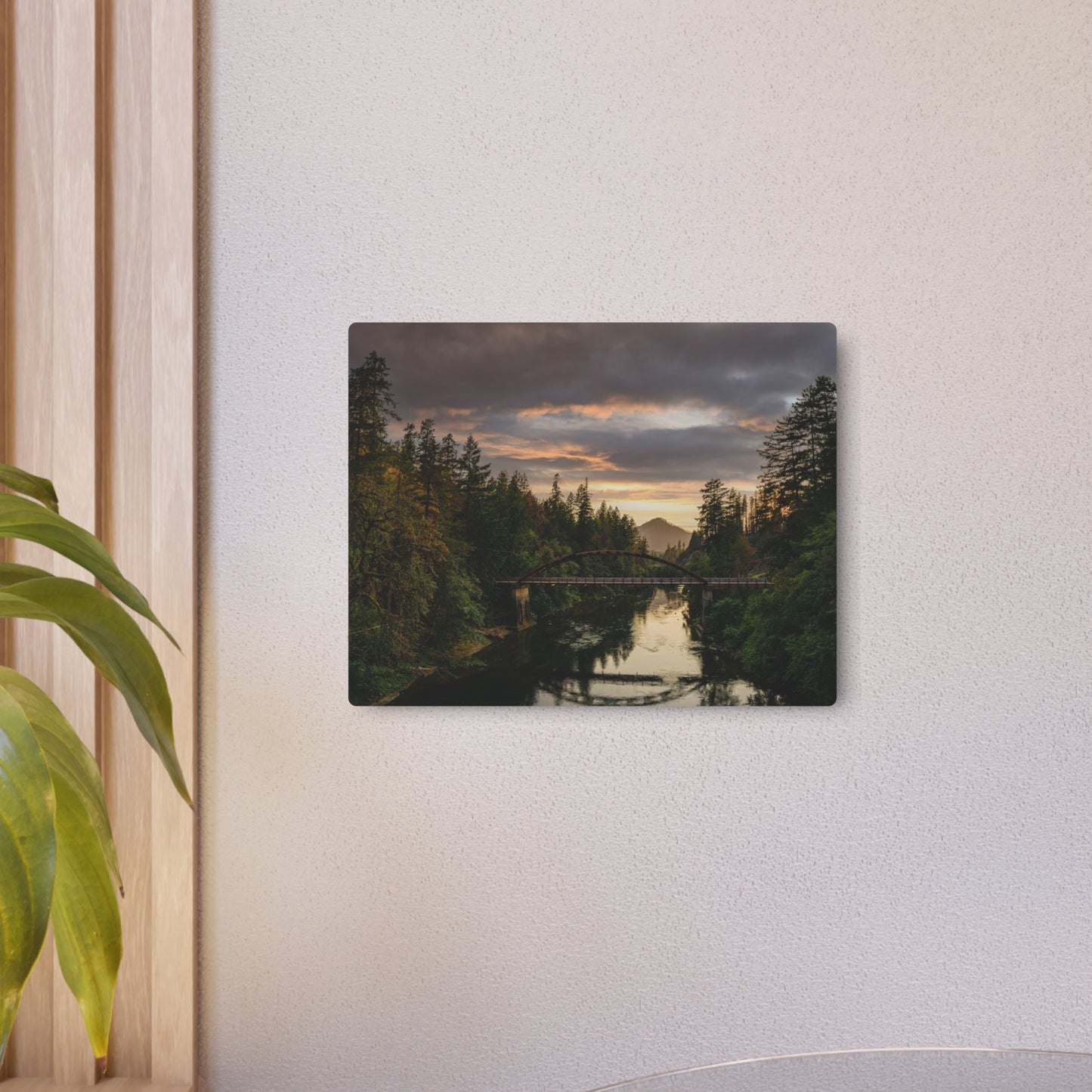 Oregon - Tioga Bridge  - Metal Art Sign