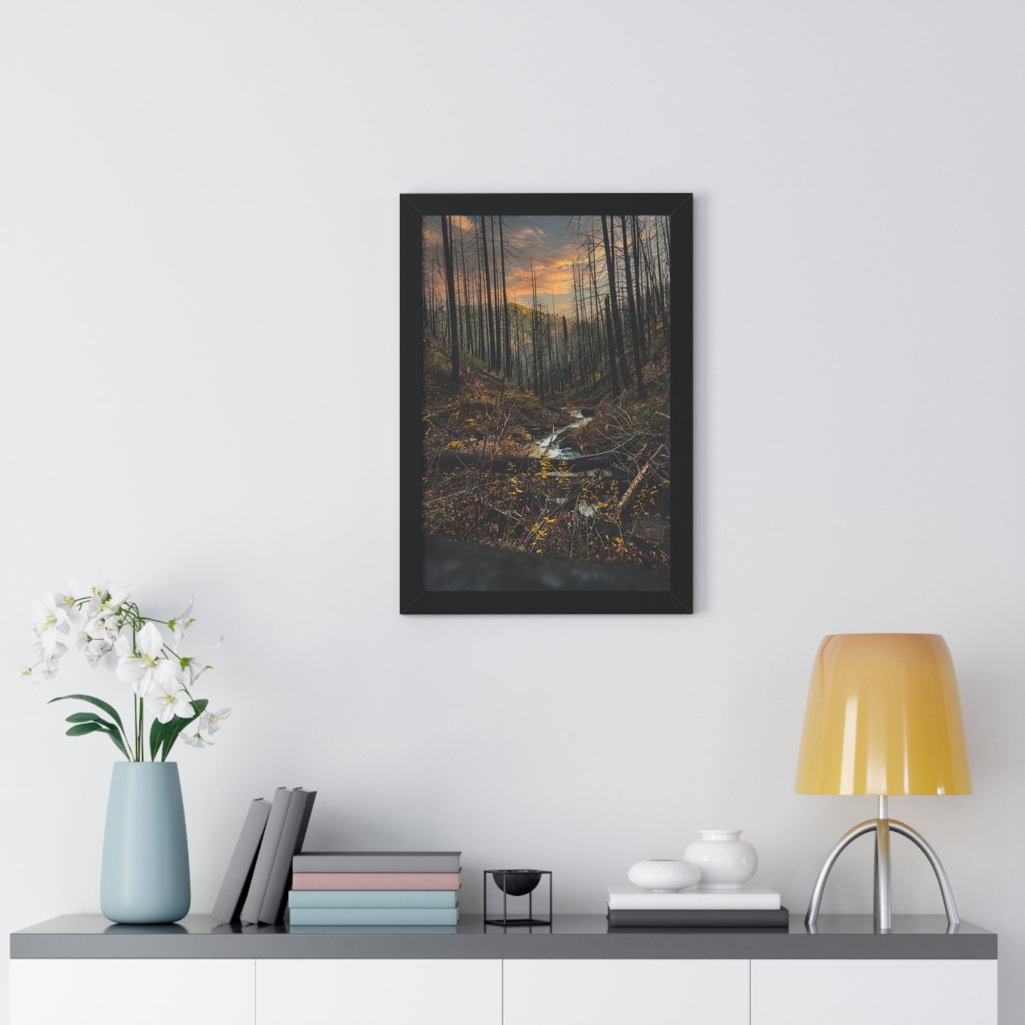 Oregon - Fall Creek Falls - Framed Vertical Poster