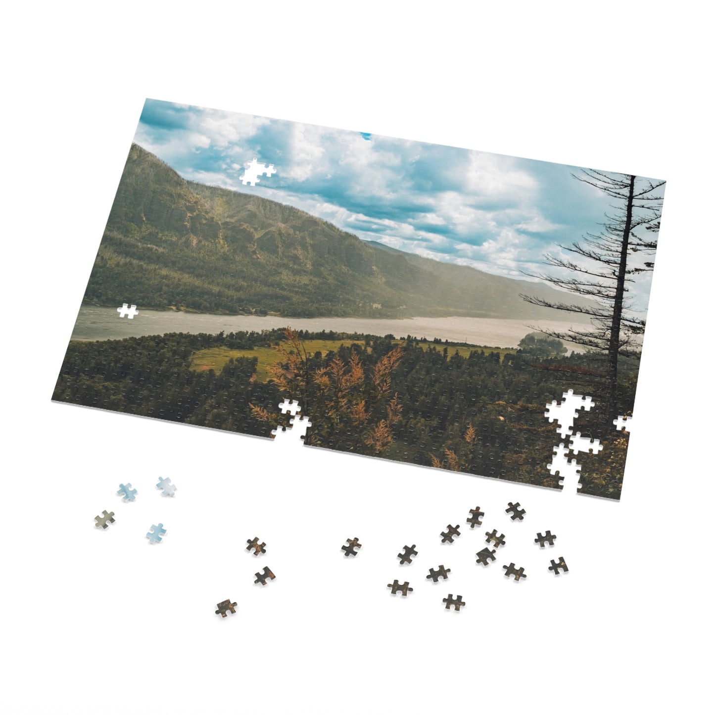 Washington - Beacon Rock Overlook - Jigsaw Puzzle (30, 110, 252, 500,1000-Piece)
