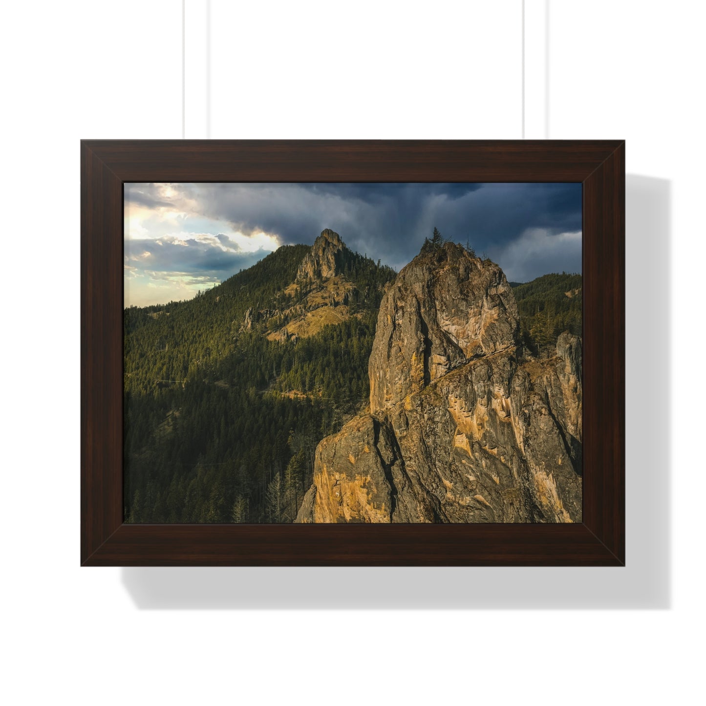 Oregon - Eagle Rock - Framed Horizontal Poster