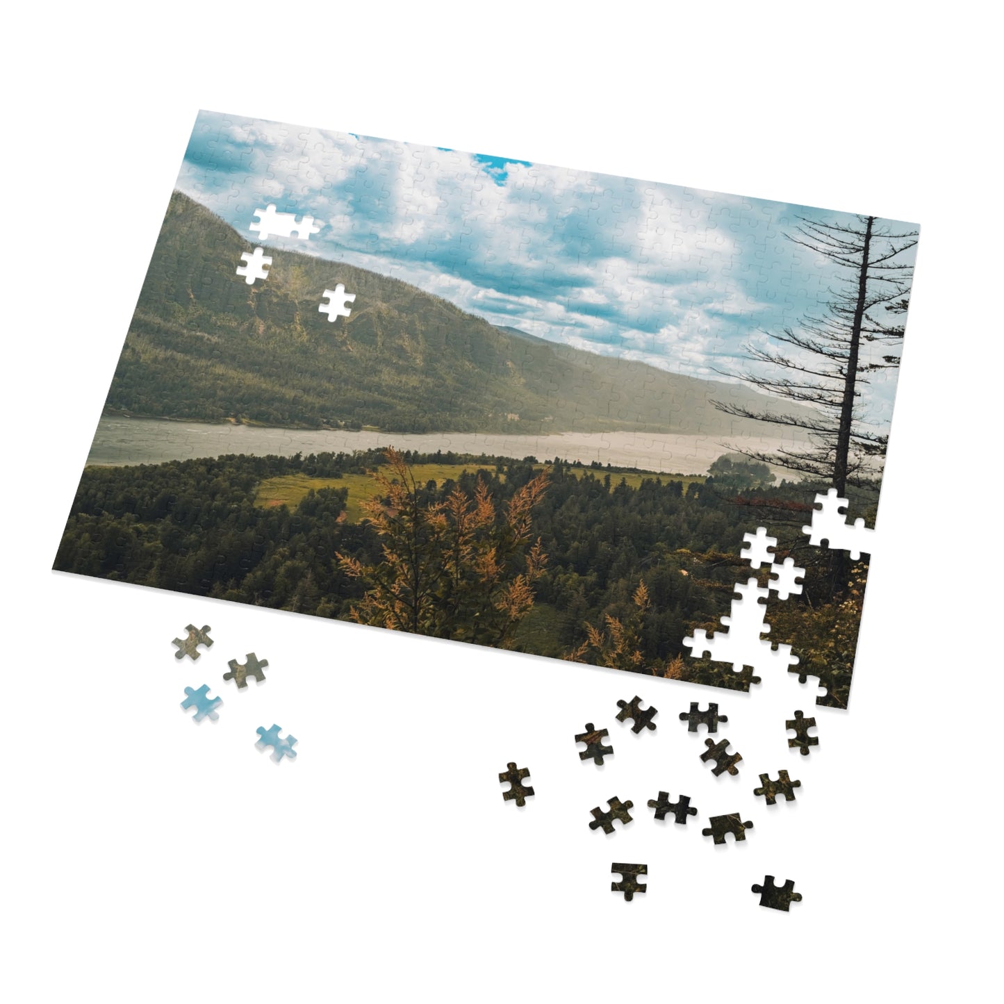 Washington - Beacon Rock Overlook - Jigsaw Puzzle (30, 110, 252, 500,1000-Piece)