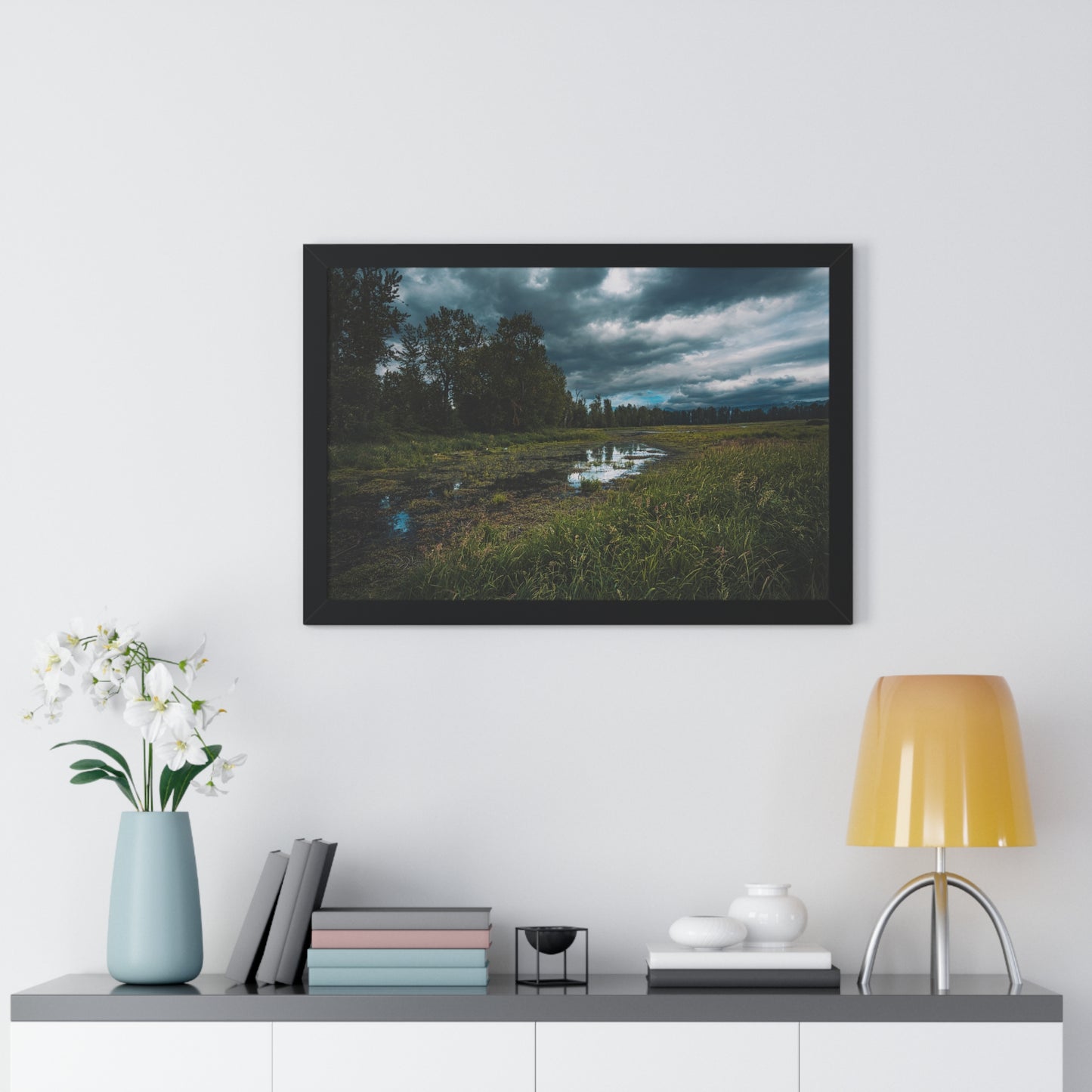 Washington - Steigerwald Lake National Wildlife Refuge  - Framed Horizontal Poster