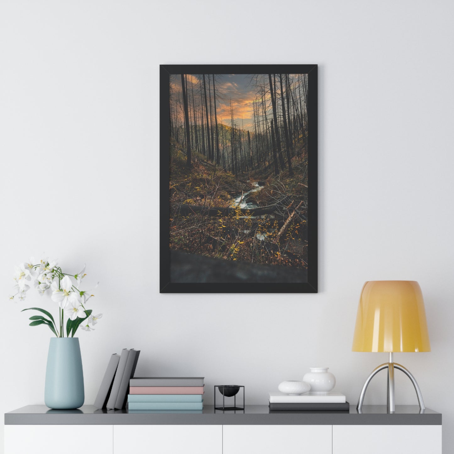 Oregon - Fall Creek Falls - Framed Vertical Poster