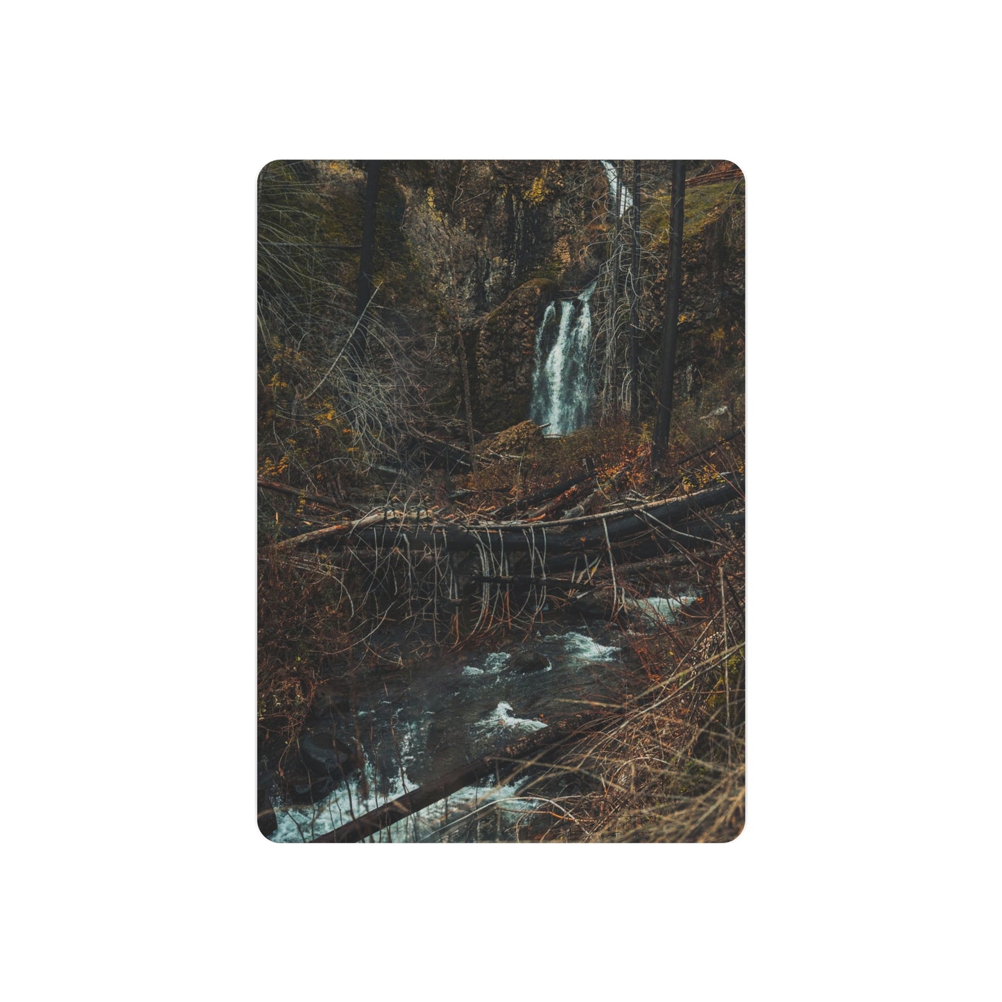 Oregon - Fall Creek Falls View - Metal Art Sign