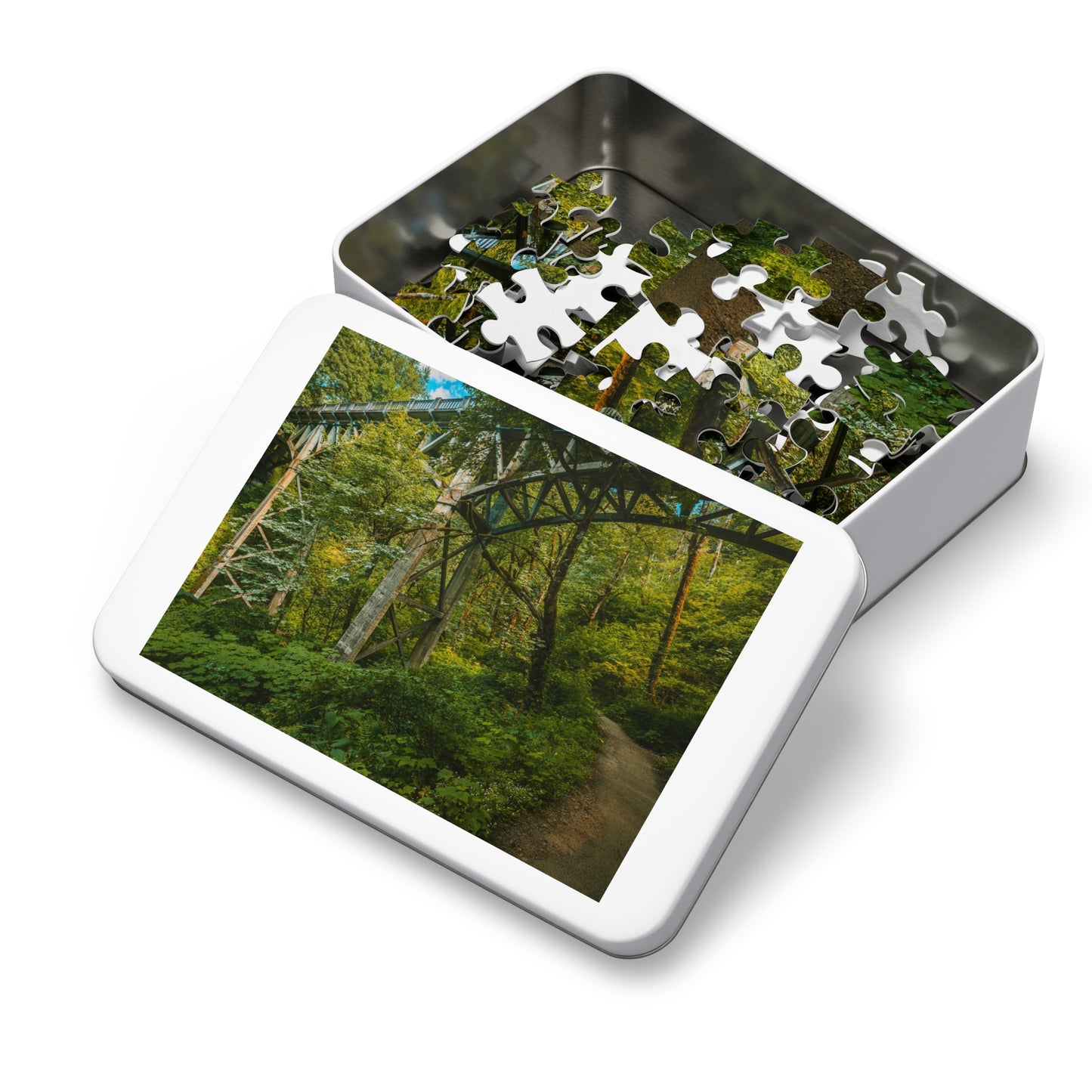 Oregon - Latourell Falls Bridge Trail - Jigsaw Puzzle (30, 110, 252, 500,1000-Piece)