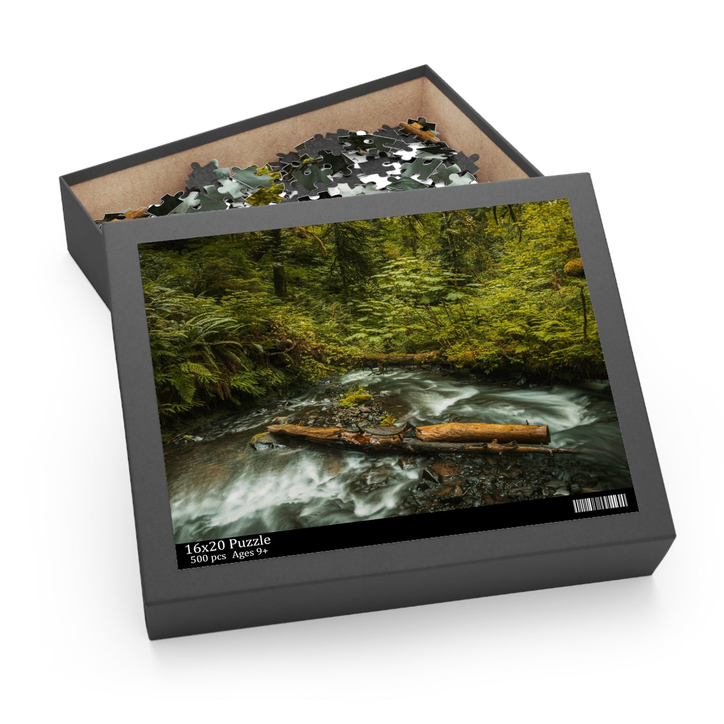 Oregon - Latourell Falls Creek - Puzzle (120, 252, 500-Piece)