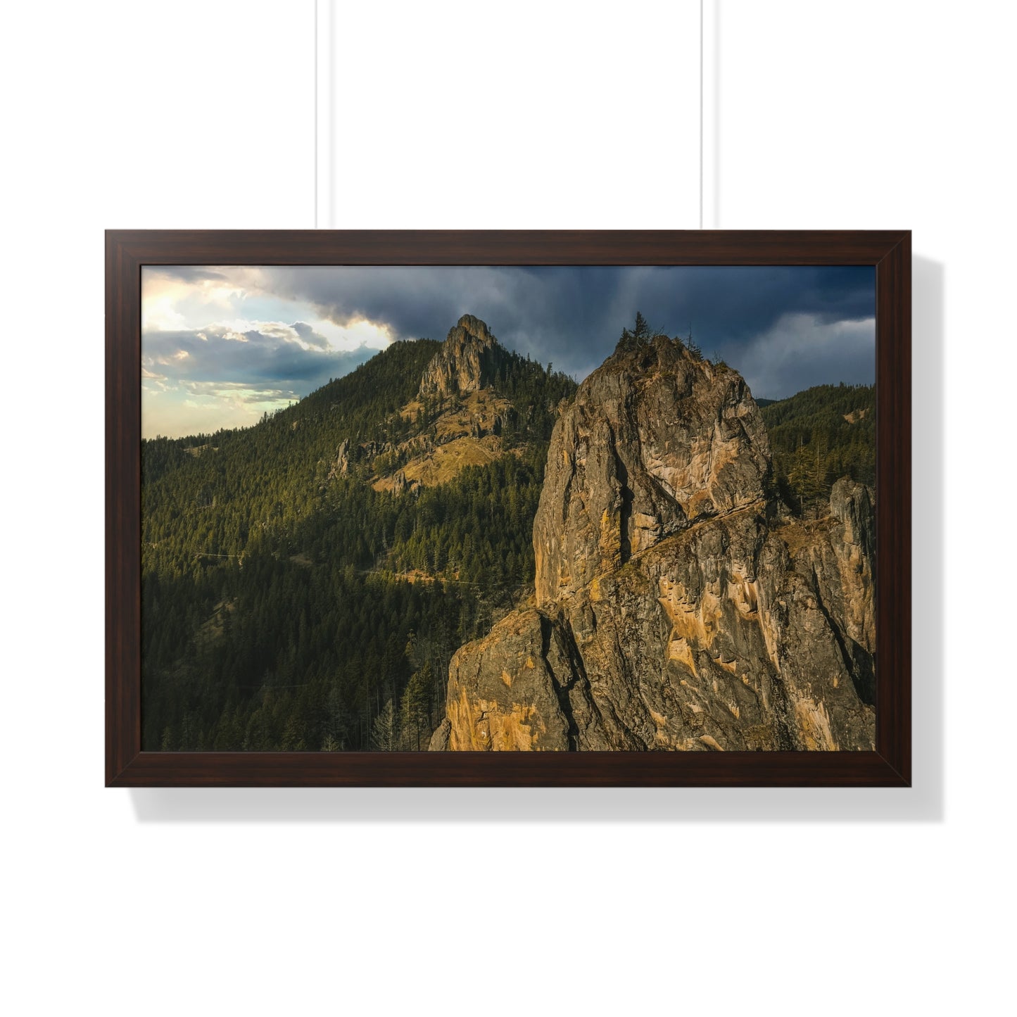 Oregon - Eagle Rock - Framed Horizontal Poster