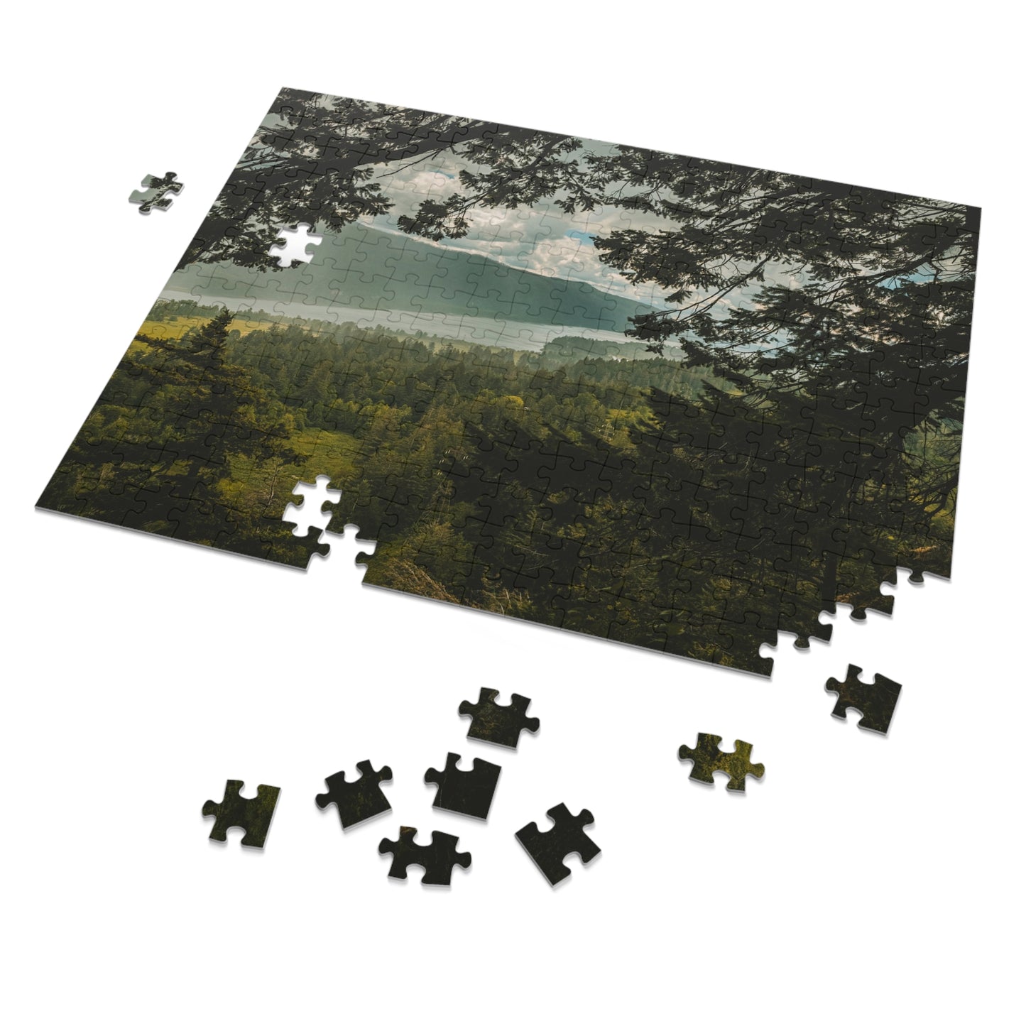 Washington - The Gorge Peak Through - Jigsaw Puzzle (30, 110, 252, 500,1000-Piece)