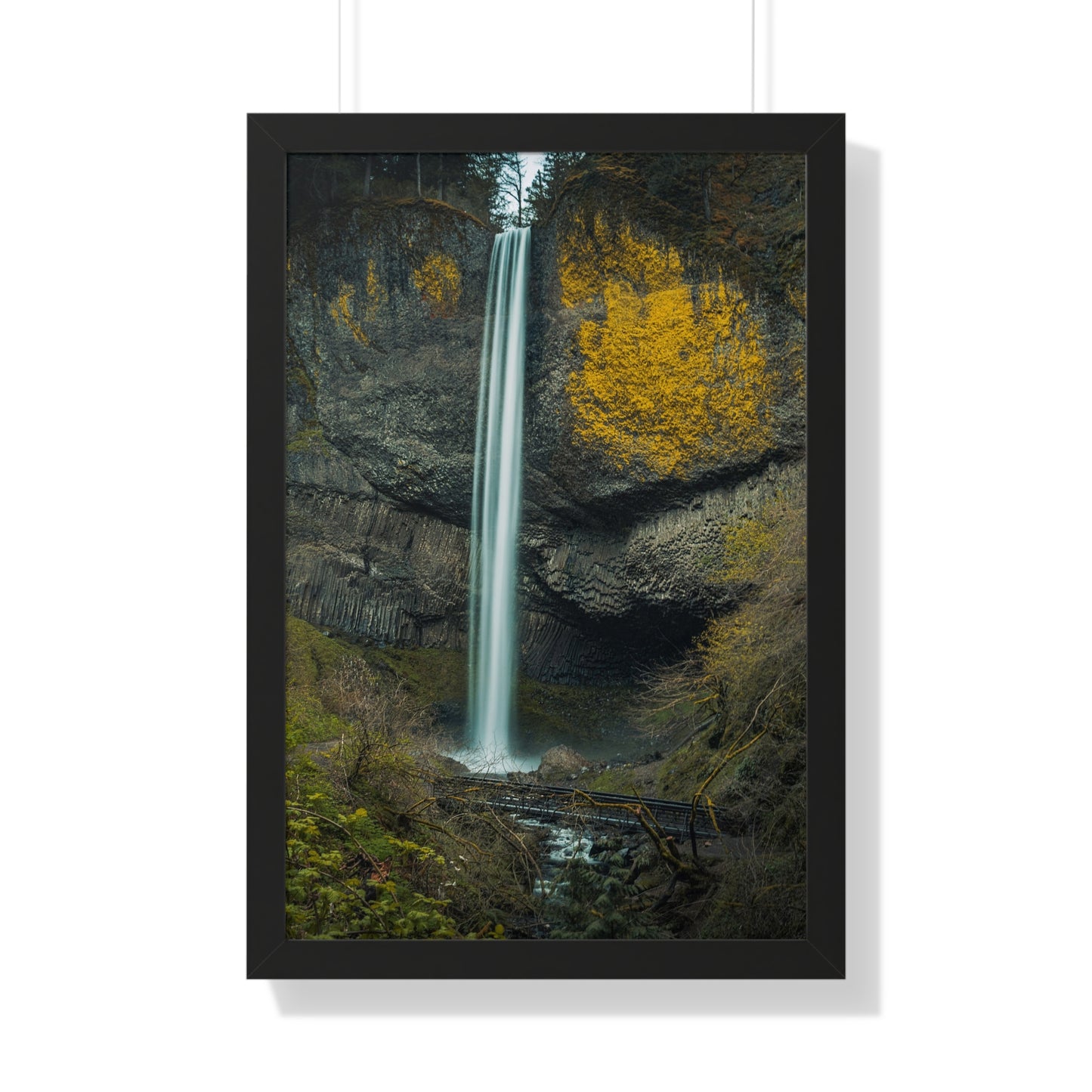 Oregon - Latourell Falls - Framed Vertical Poster