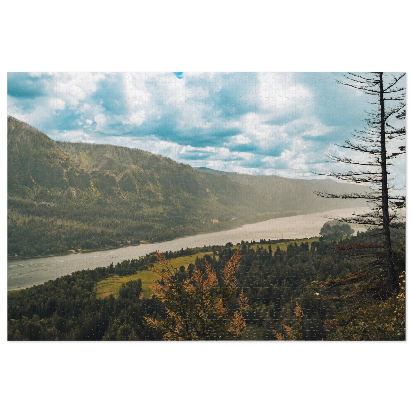 Washington - Beacon Rock Overlook - Jigsaw Puzzle (30, 110, 252, 500,1000-Piece)