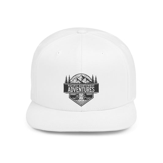Pacific Northwest Adventures Flat Bill Snapback Hat - Outdoor Explorer Cap
