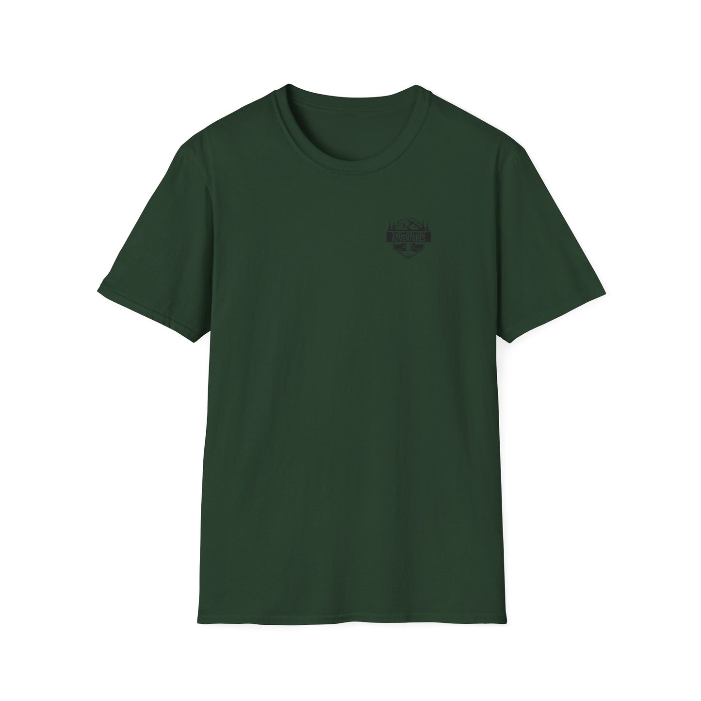 Unisex Softstyle T-Shirt - "Pacific Northwest Adventures" Outdoor Graphic Tee