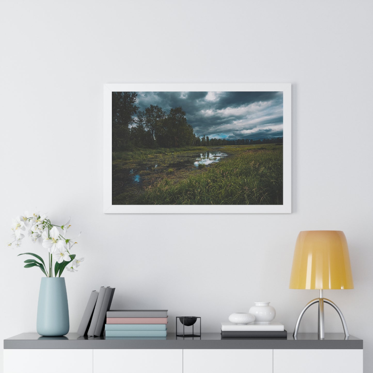 Washington - Steigerwald Lake National Wildlife Refuge  - Framed Horizontal Poster