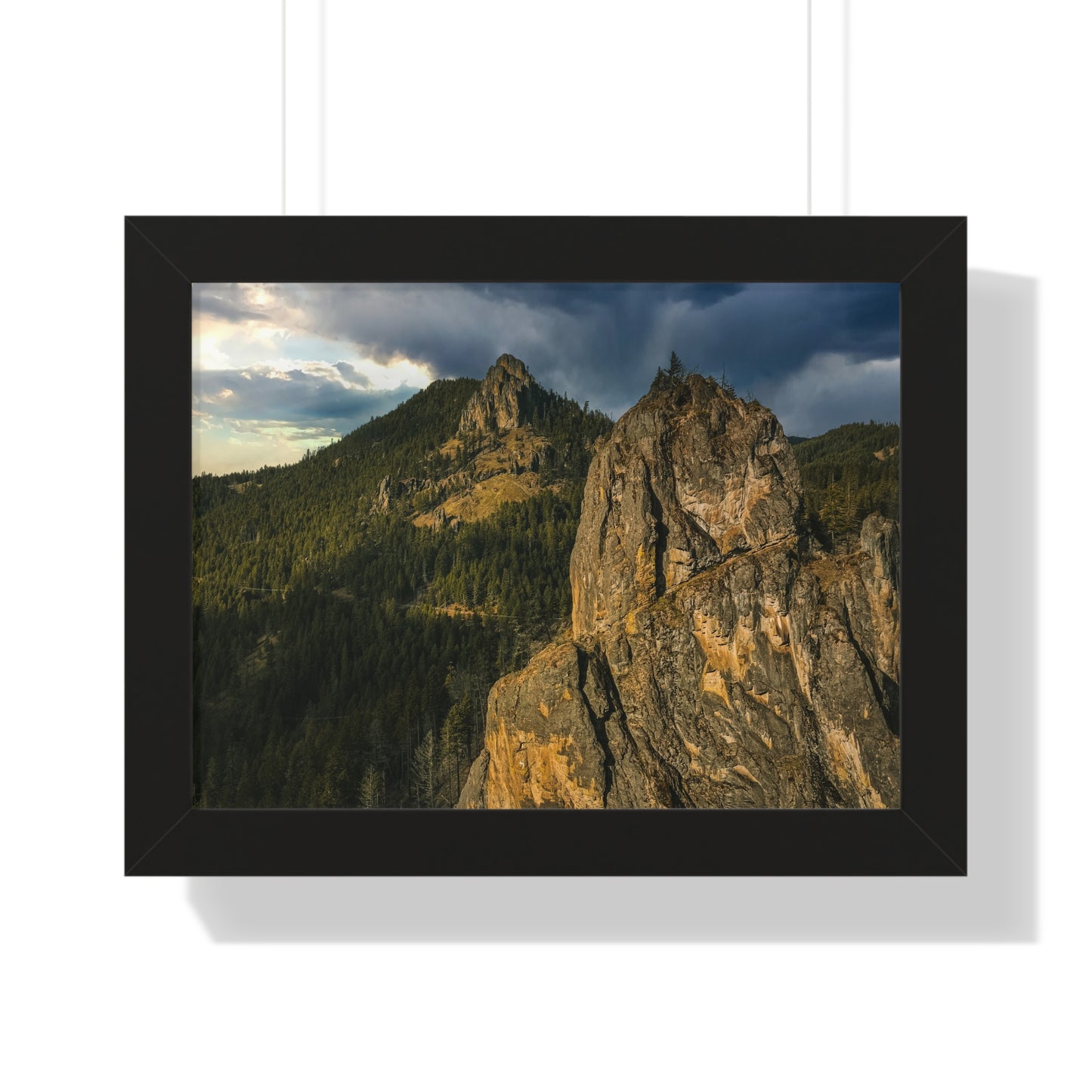 Oregon - Eagle Rock - Framed Horizontal Poster