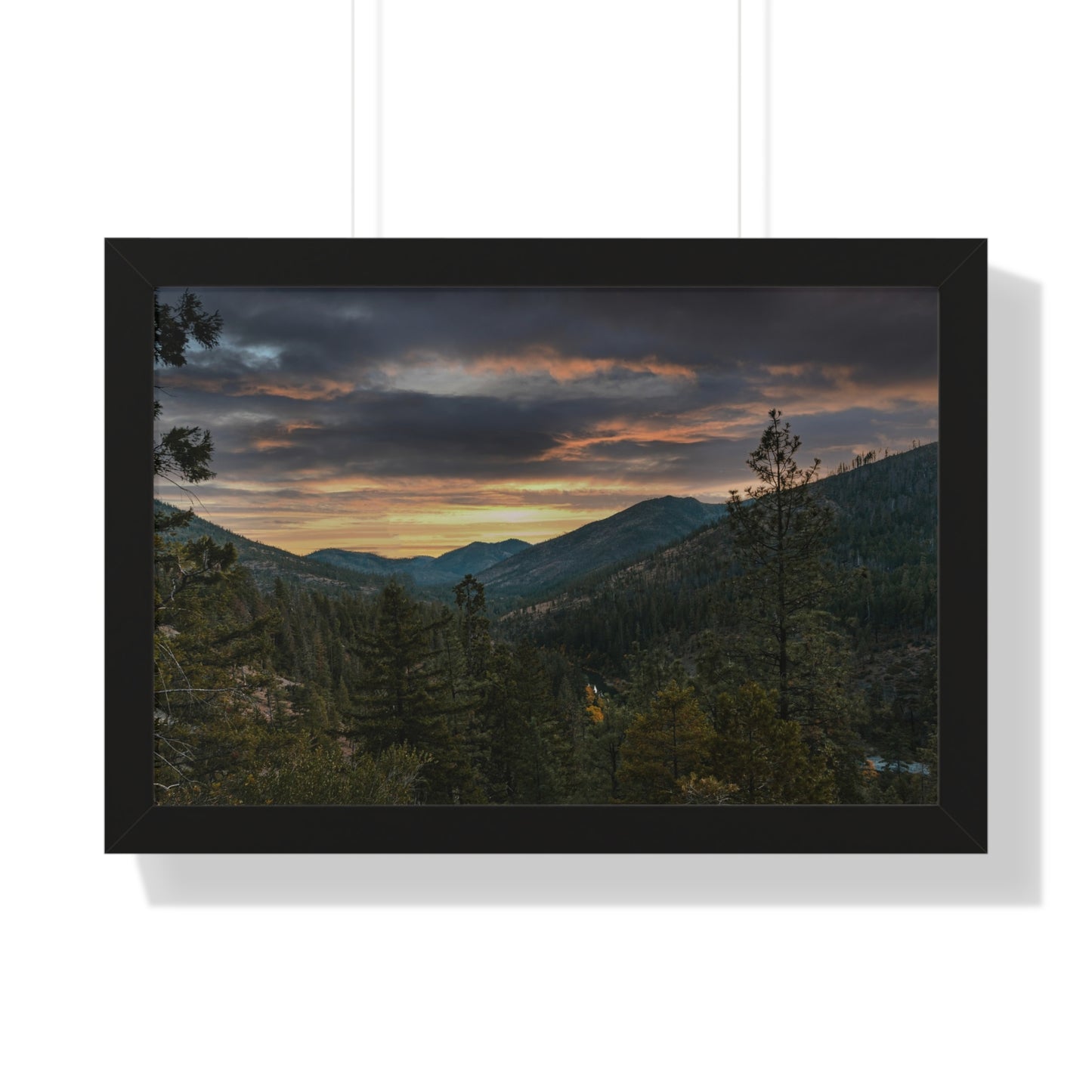 Oregon - Illinois River  - Framed Horizontal Poster
