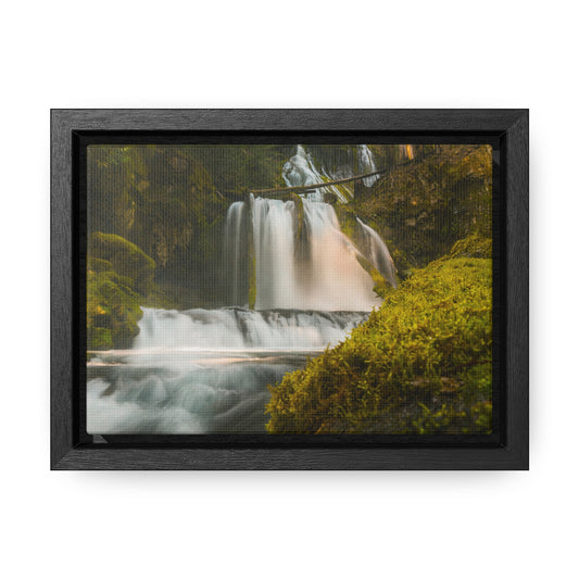 Washington - Lower Panther Creek Falls - Gallery Canvas Wrap, Horizontal Frame