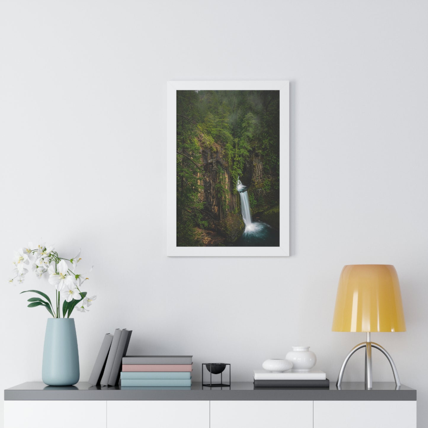 Oregon - Toketee Falls - Framed Vertical Poster