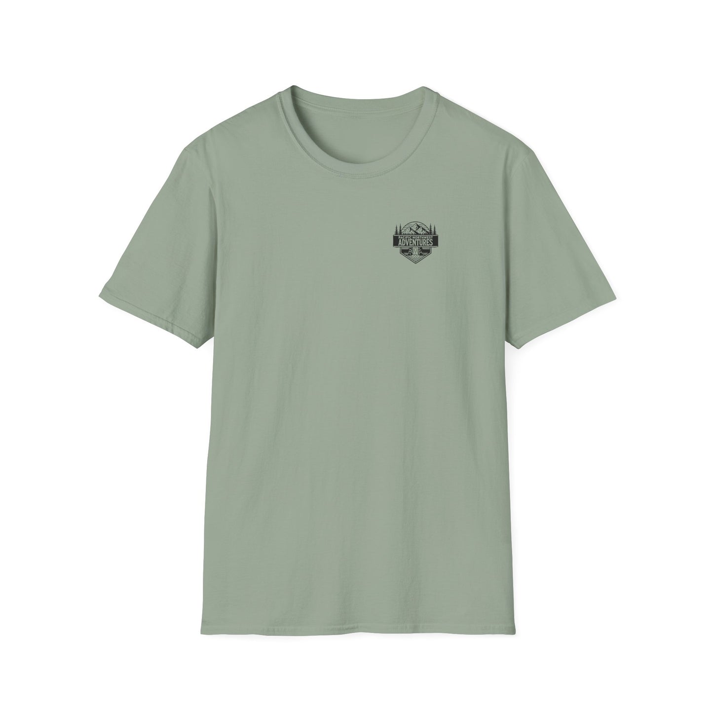 Unisex Softstyle T-Shirt - "Pacific Northwest Adventures" Outdoor Graphic Tee