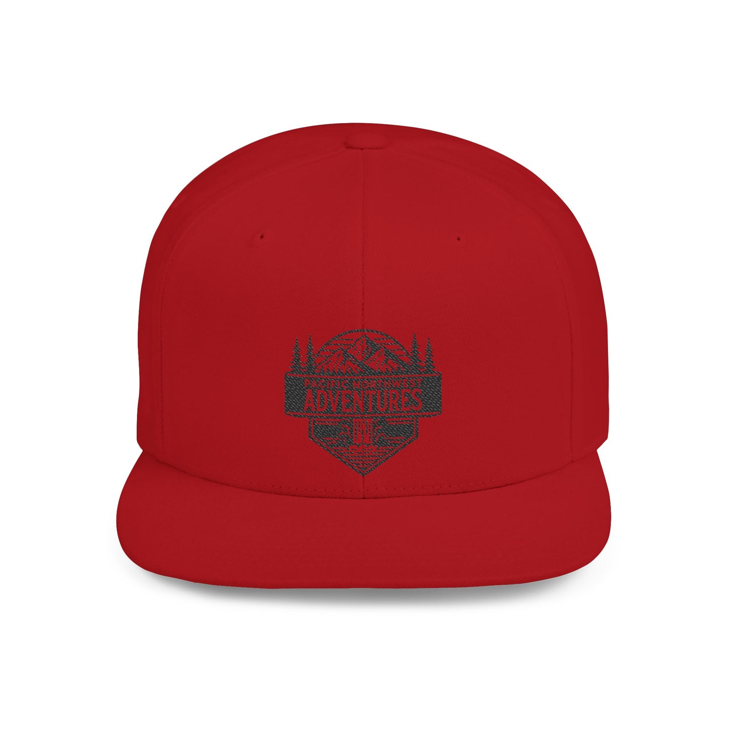 Pacific Northwest Adventures Flat Bill Snapback Hat - Outdoor Explorer Cap