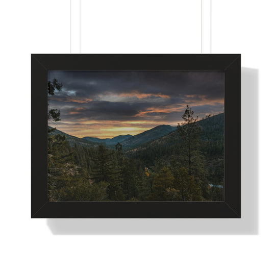 Oregon - Illinois River  - Framed Horizontal Poster