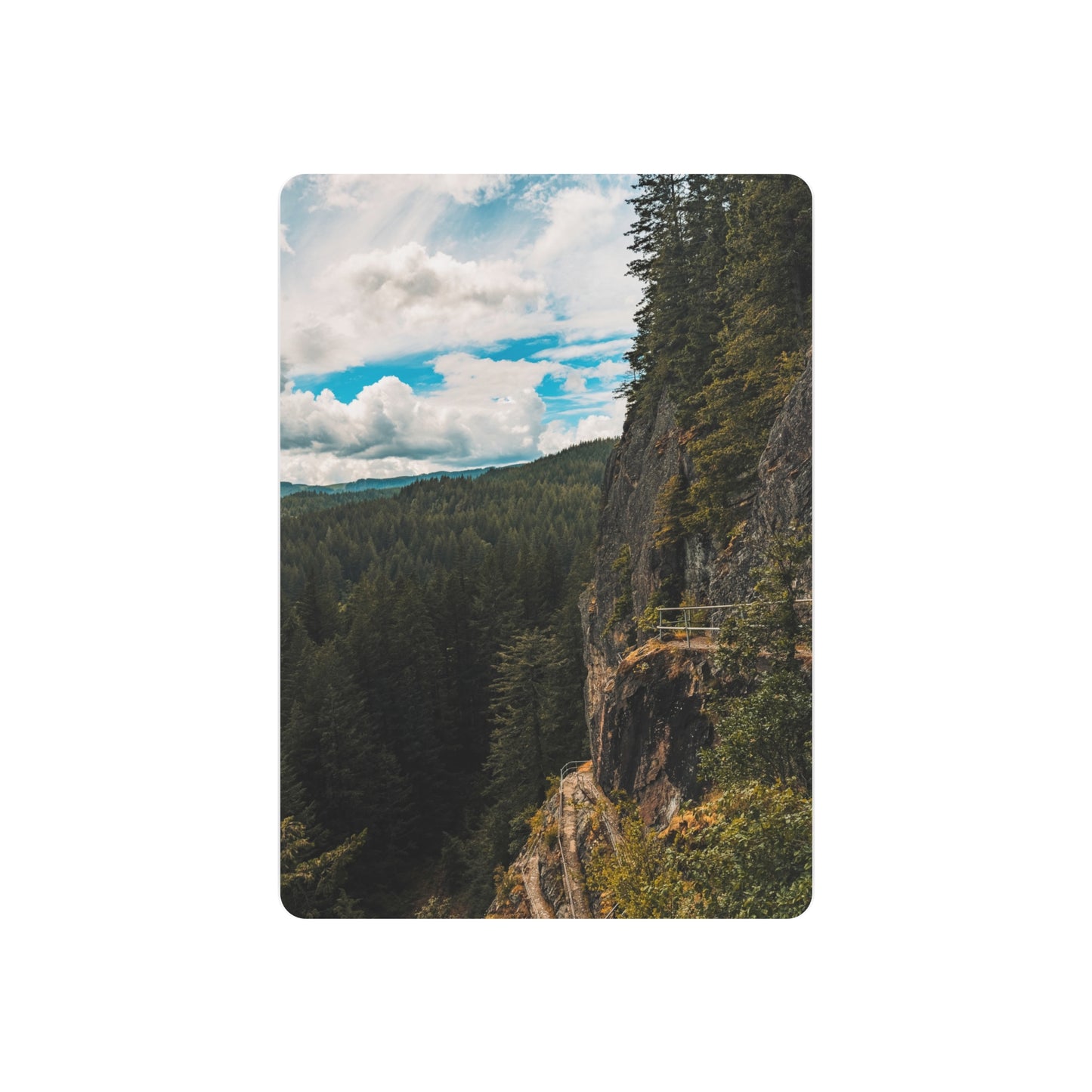 Washington - Beacon Rock View Point - Metal Art Sign