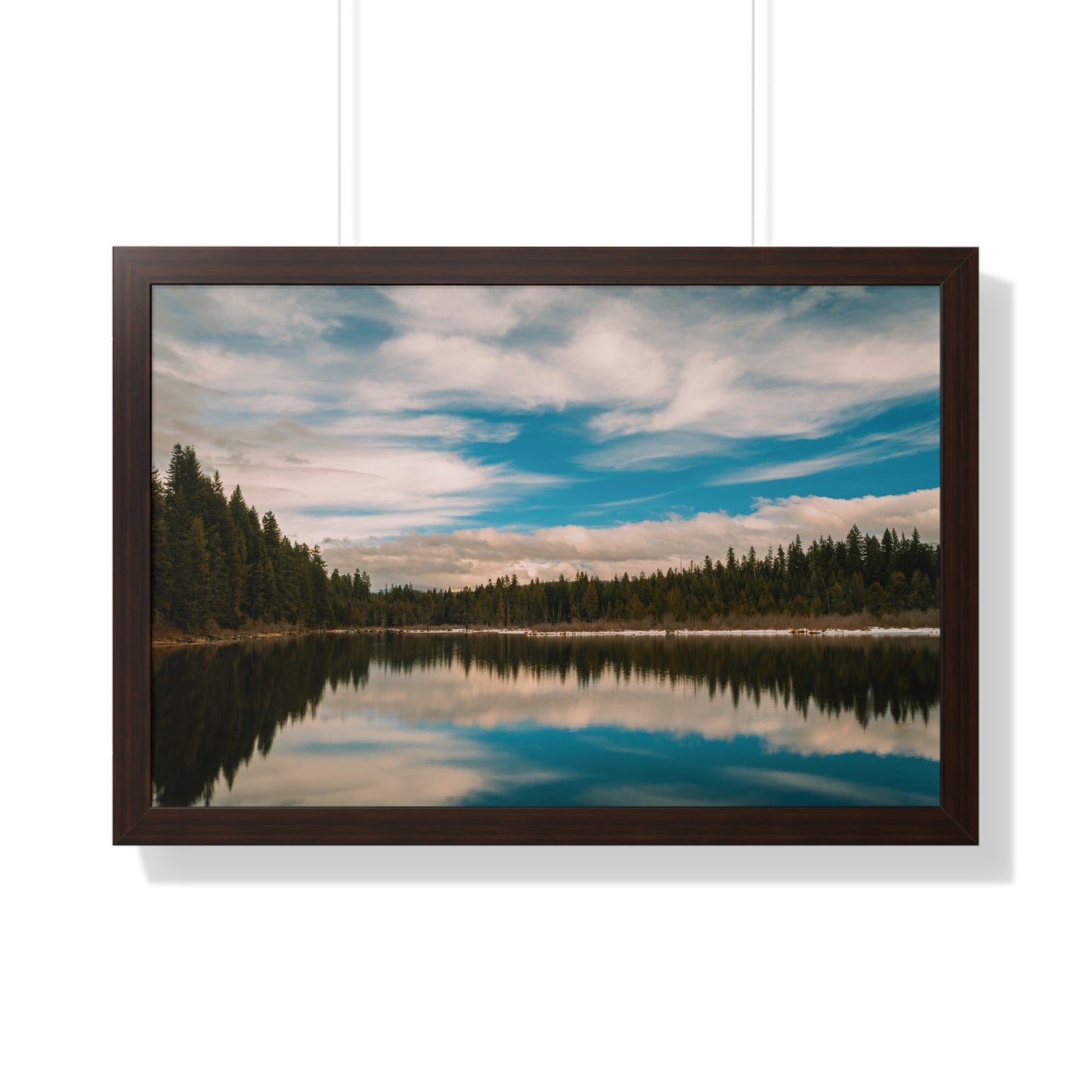 Oregon - Stump Lake - Framed Horizontal Poster