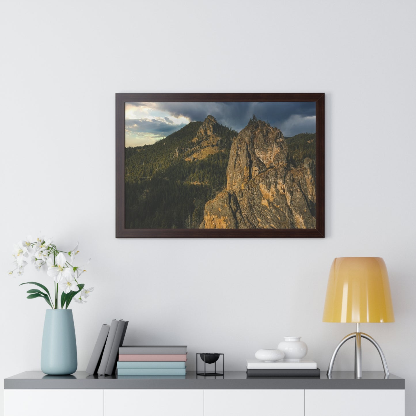 Oregon - Eagle Rock - Framed Horizontal Poster