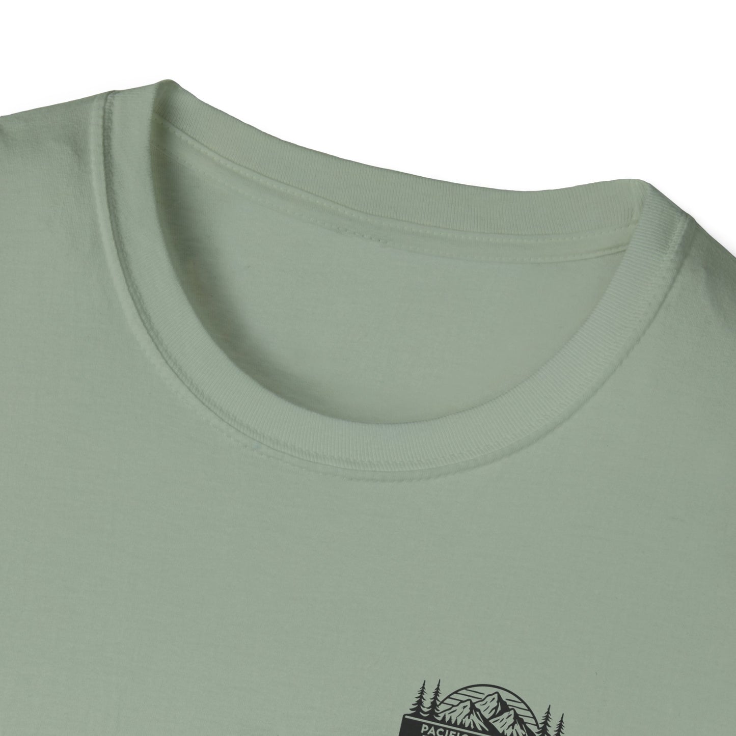 Unisex Softstyle T-Shirt - "Pacific Northwest Adventures" Outdoor Graphic Tee