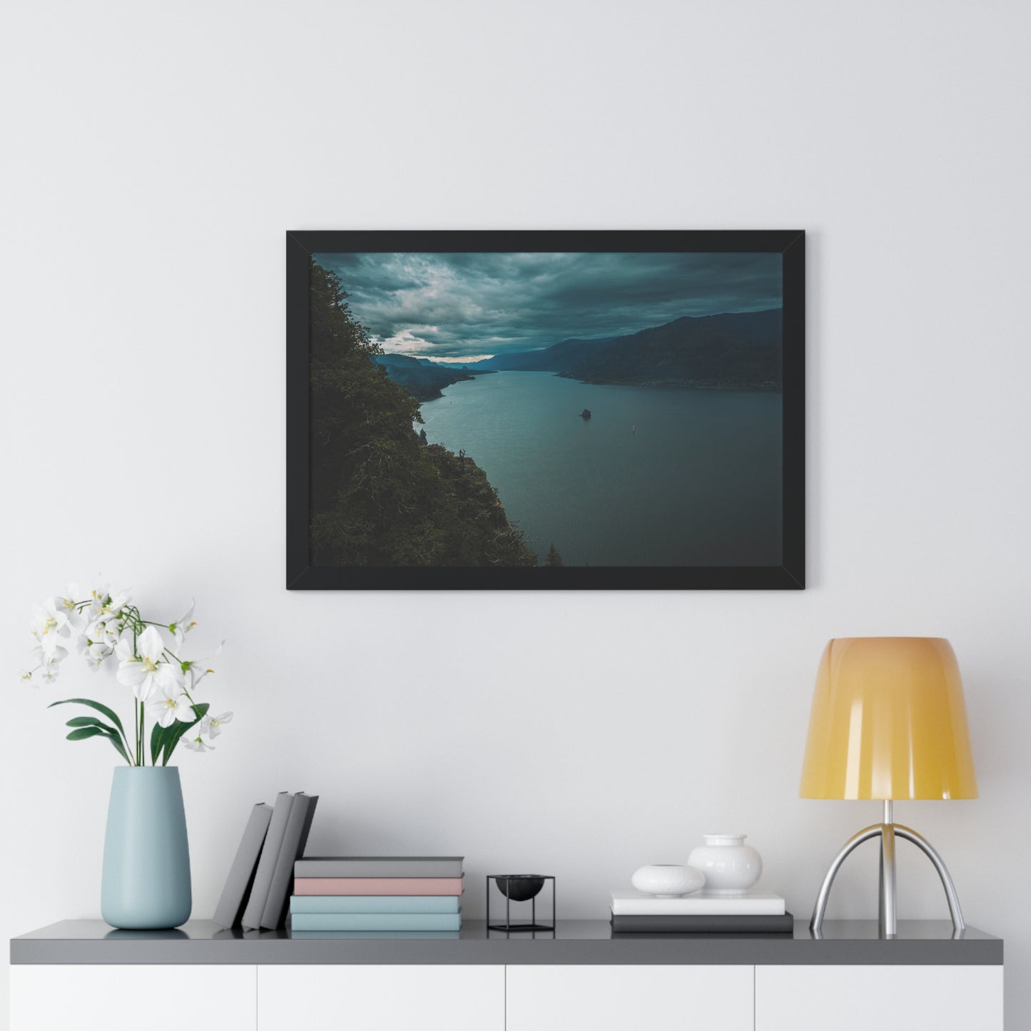 Washington - Cape Horn  View Point - Framed Horizontal Poster
