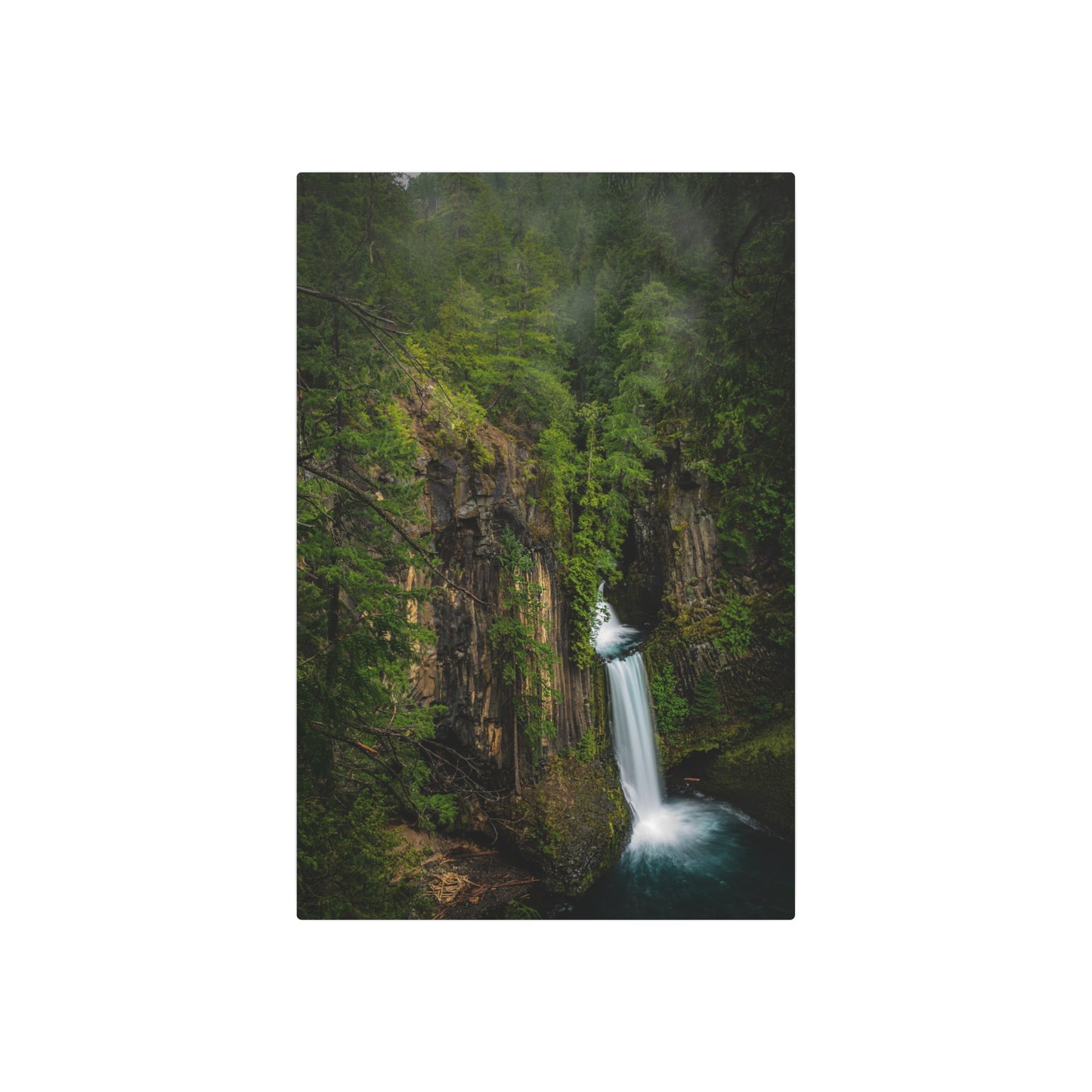Oregon - Toketee Falls- Metal Art Sign