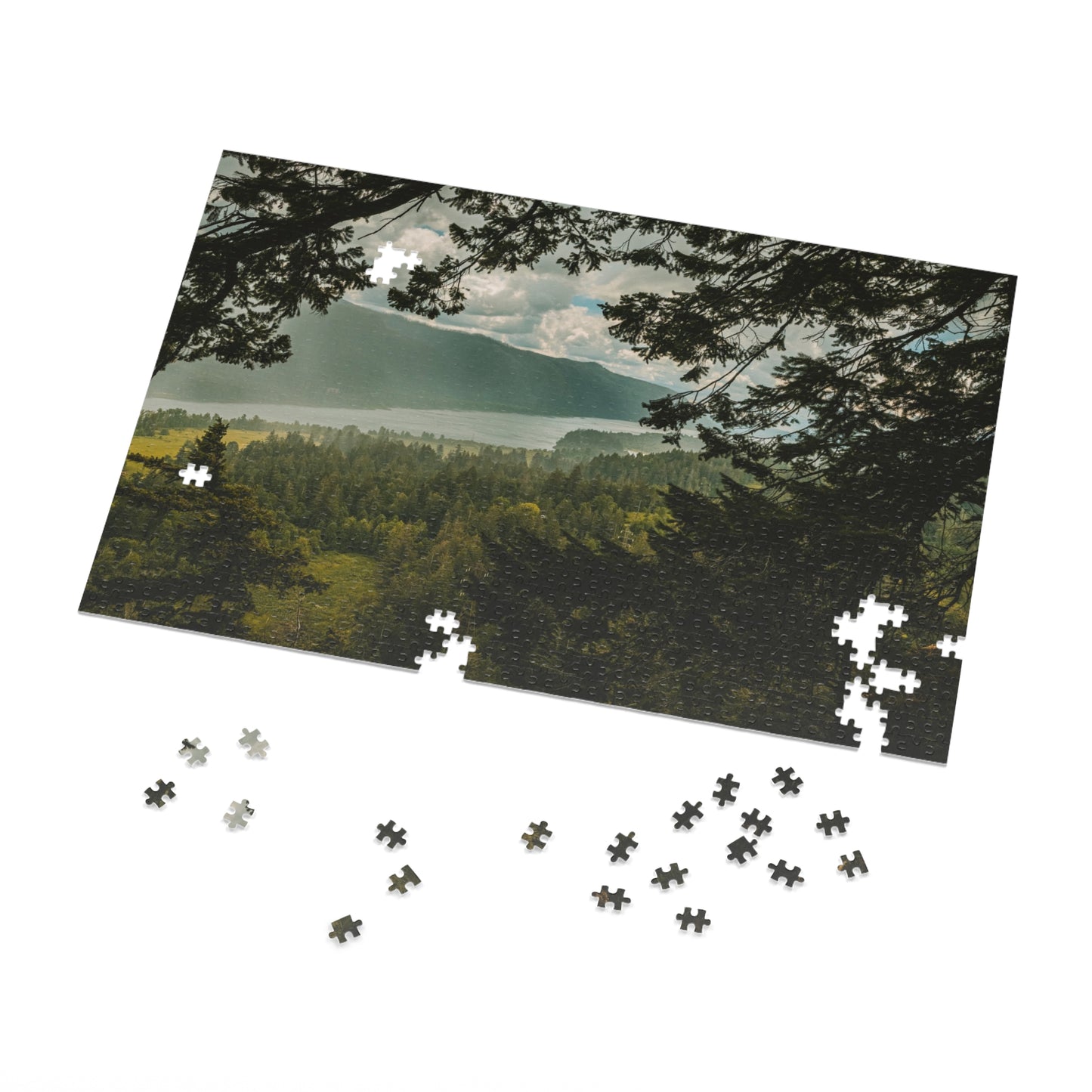 Washington - The Gorge Peak Through - Jigsaw Puzzle (30, 110, 252, 500,1000-Piece)