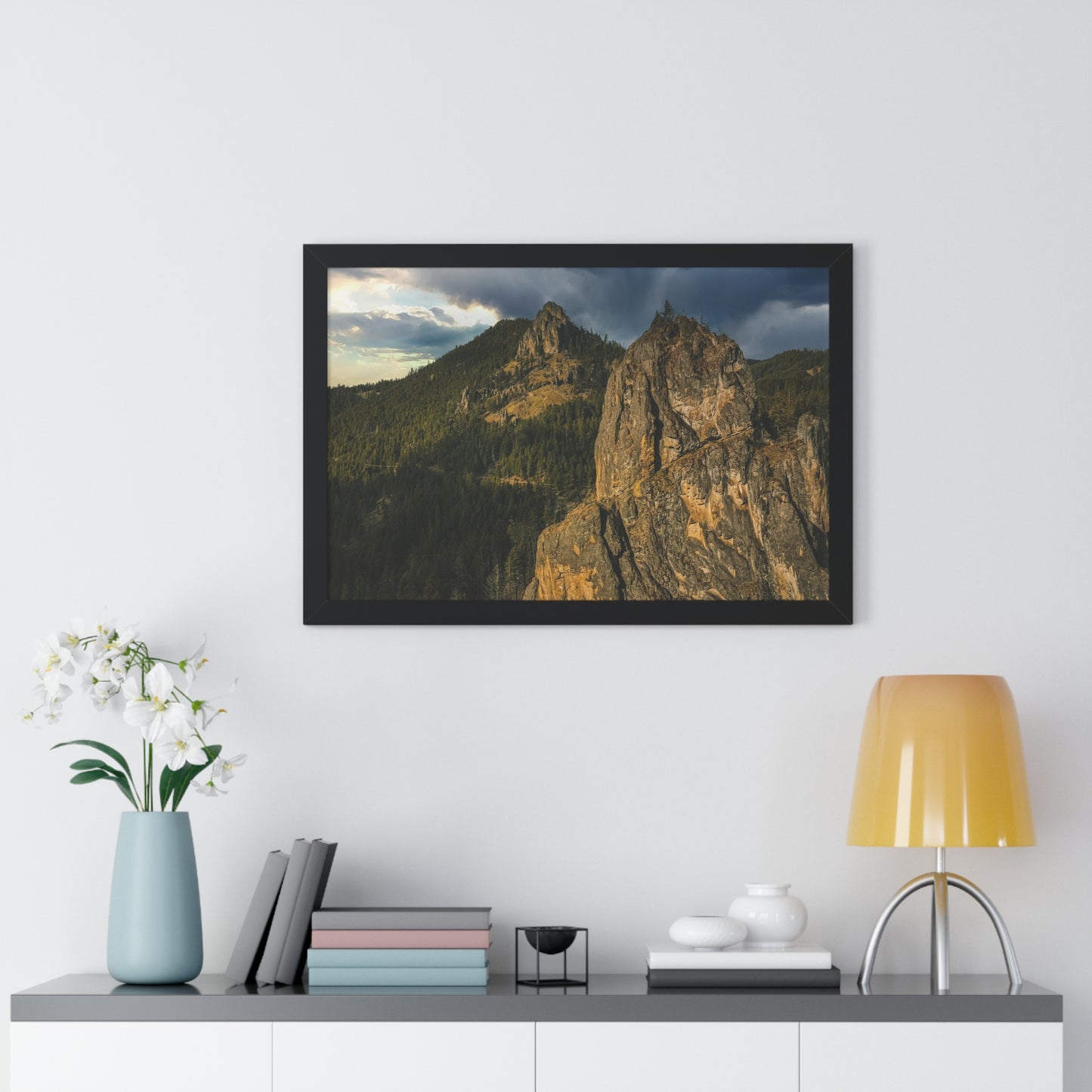 Oregon - Eagle Rock - Framed Horizontal Poster