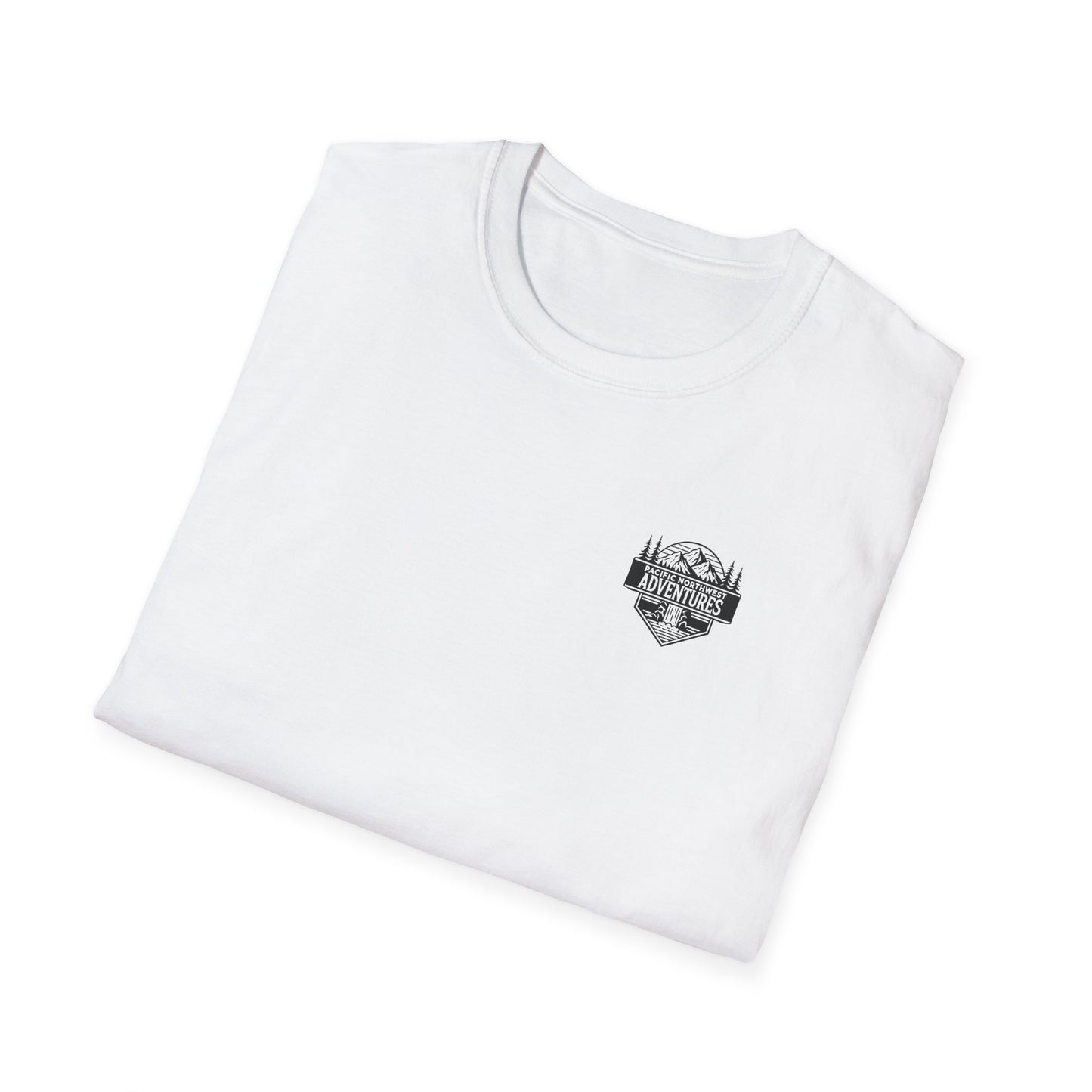Unisex Softstyle T-Shirt - "Pacific Northwest Adventures" Outdoor Graphic Tee