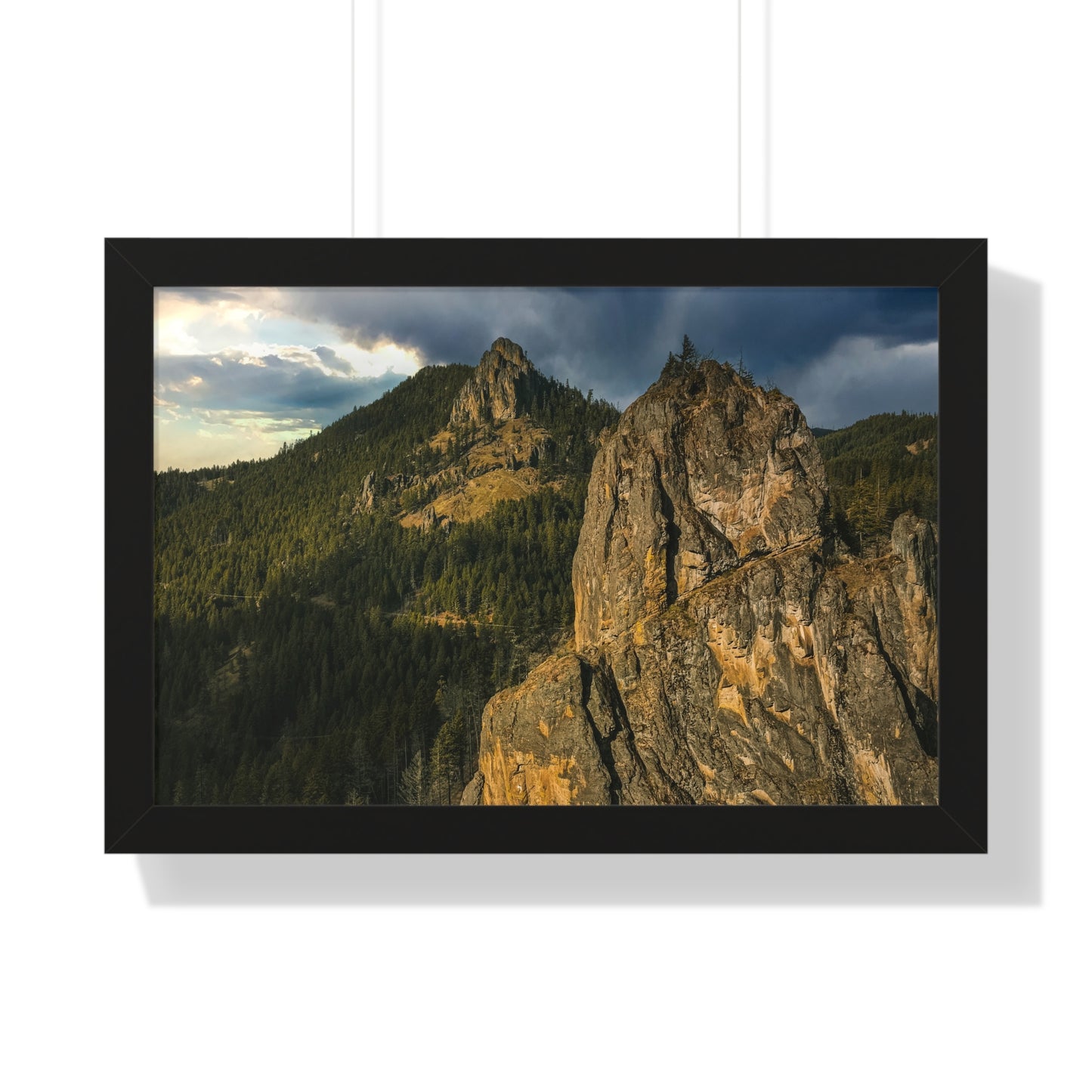 Oregon - Eagle Rock - Framed Horizontal Poster