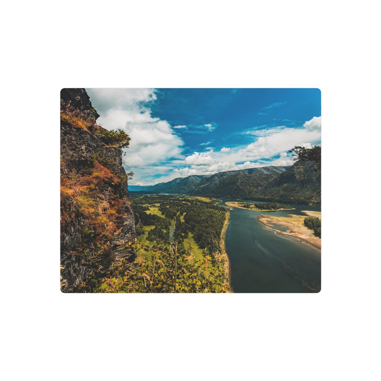 Washington - Beacon Rock - Metal Art Sign