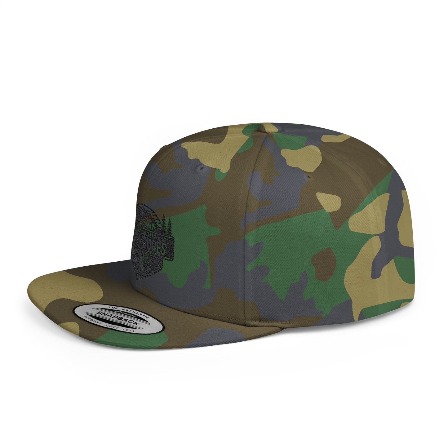 Pacific Northwest Adventures Flat Bill Snapback Hat - Outdoor Explorer Cap